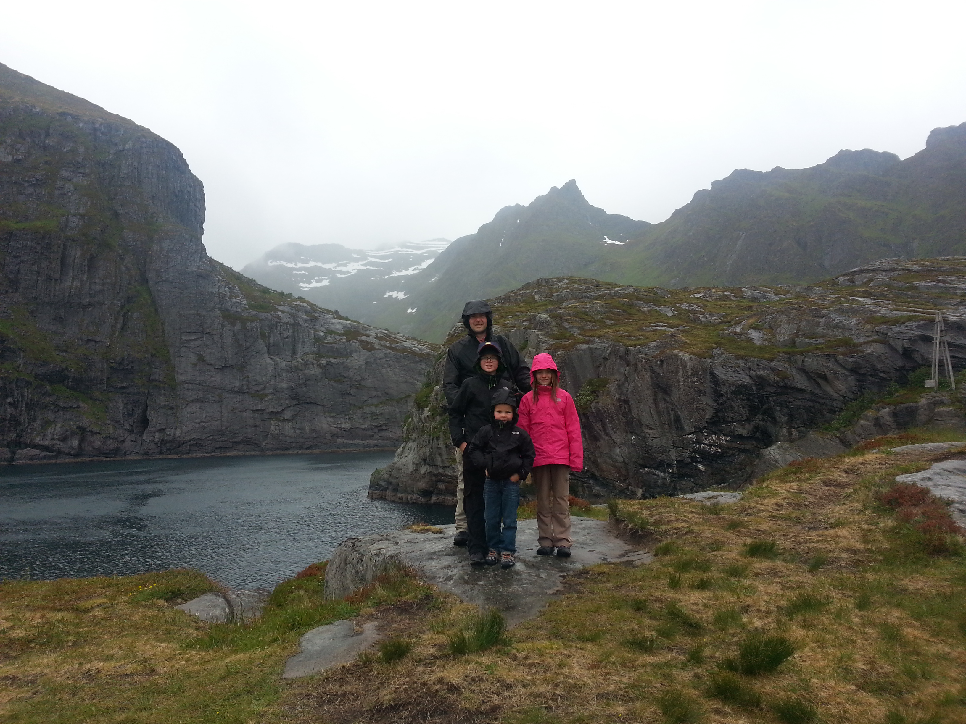 2014 Europe Trip Day 18 - Norway (Lofoten Islands: Sordal Tunnel (4 miles),  Sloverfjord Tunnel (2 miles), Chocolate Chip Rolls, Svolvaer, Lofoten Stockfish (Hanging Cod), Fishing Village Named Å, Snails, Fiskeburger (Fish Burger), Wild Reindeer) 