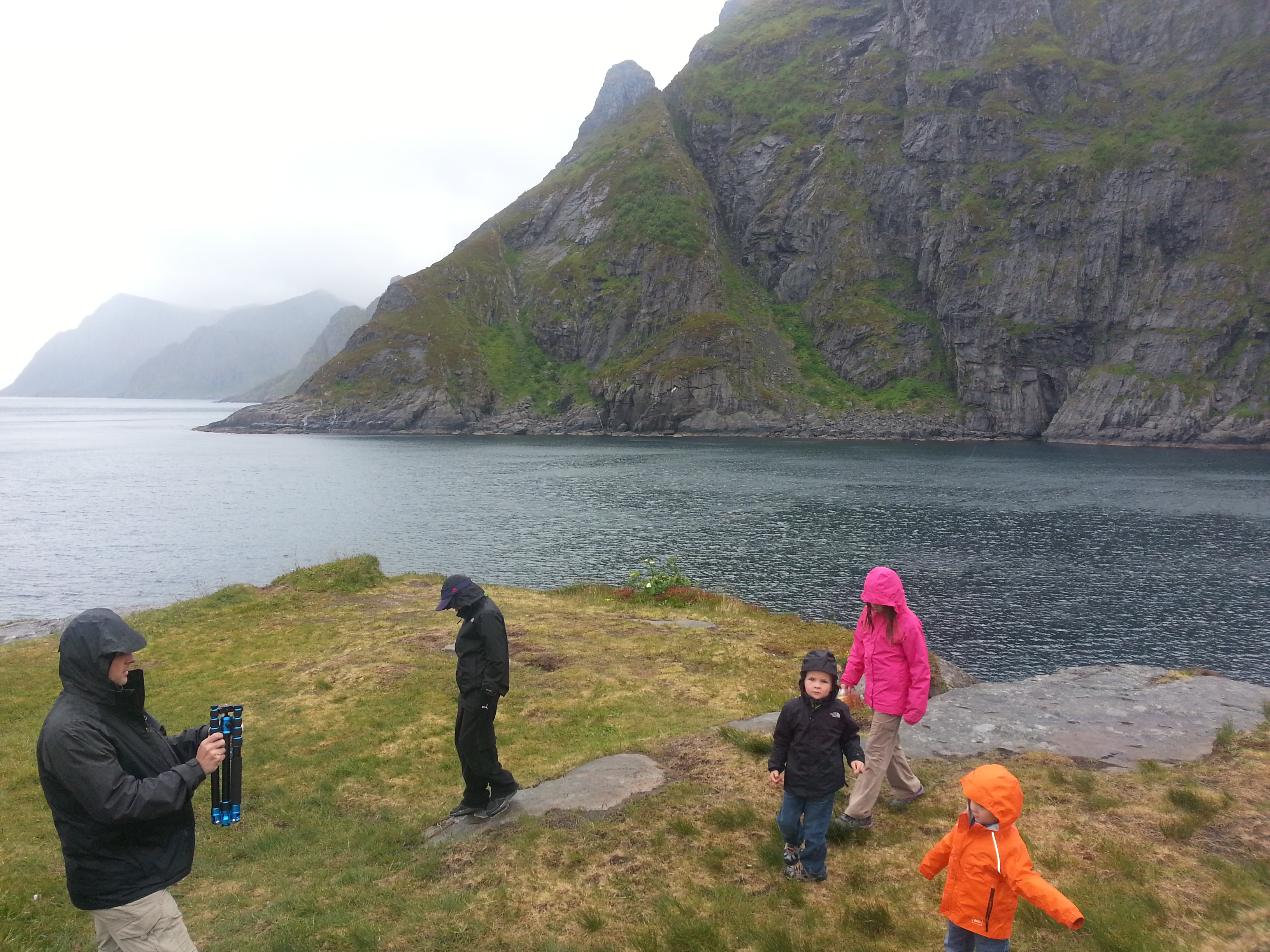 2014 Europe Trip Day 18 - Norway (Lofoten Islands: Sordal Tunnel (4 miles),  Sloverfjord Tunnel (2 miles), Chocolate Chip Rolls, Svolvaer, Lofoten Stockfish (Hanging Cod), Fishing Village Named Å, Snails, Fiskeburger (Fish Burger), Wild Reindeer) 