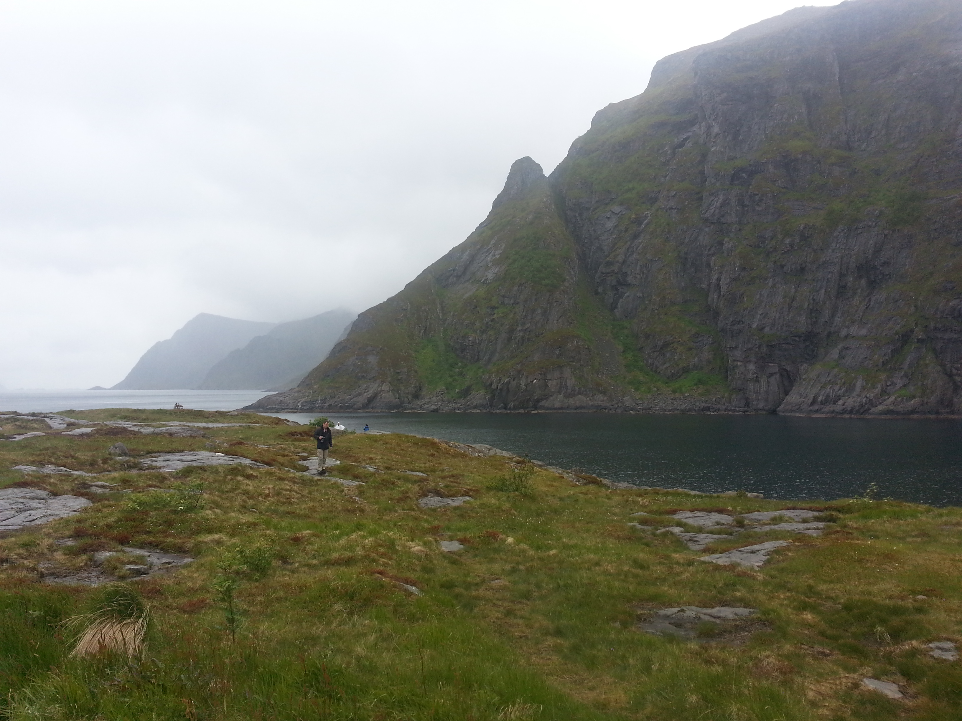 2014 Europe Trip Day 18 - Norway (Lofoten Islands: Sordal Tunnel (4 miles),  Sloverfjord Tunnel (2 miles), Chocolate Chip Rolls, Svolvaer, Lofoten Stockfish (Hanging Cod), Fishing Village Named Å, Snails, Fiskeburger (Fish Burger), Wild Reindeer) 