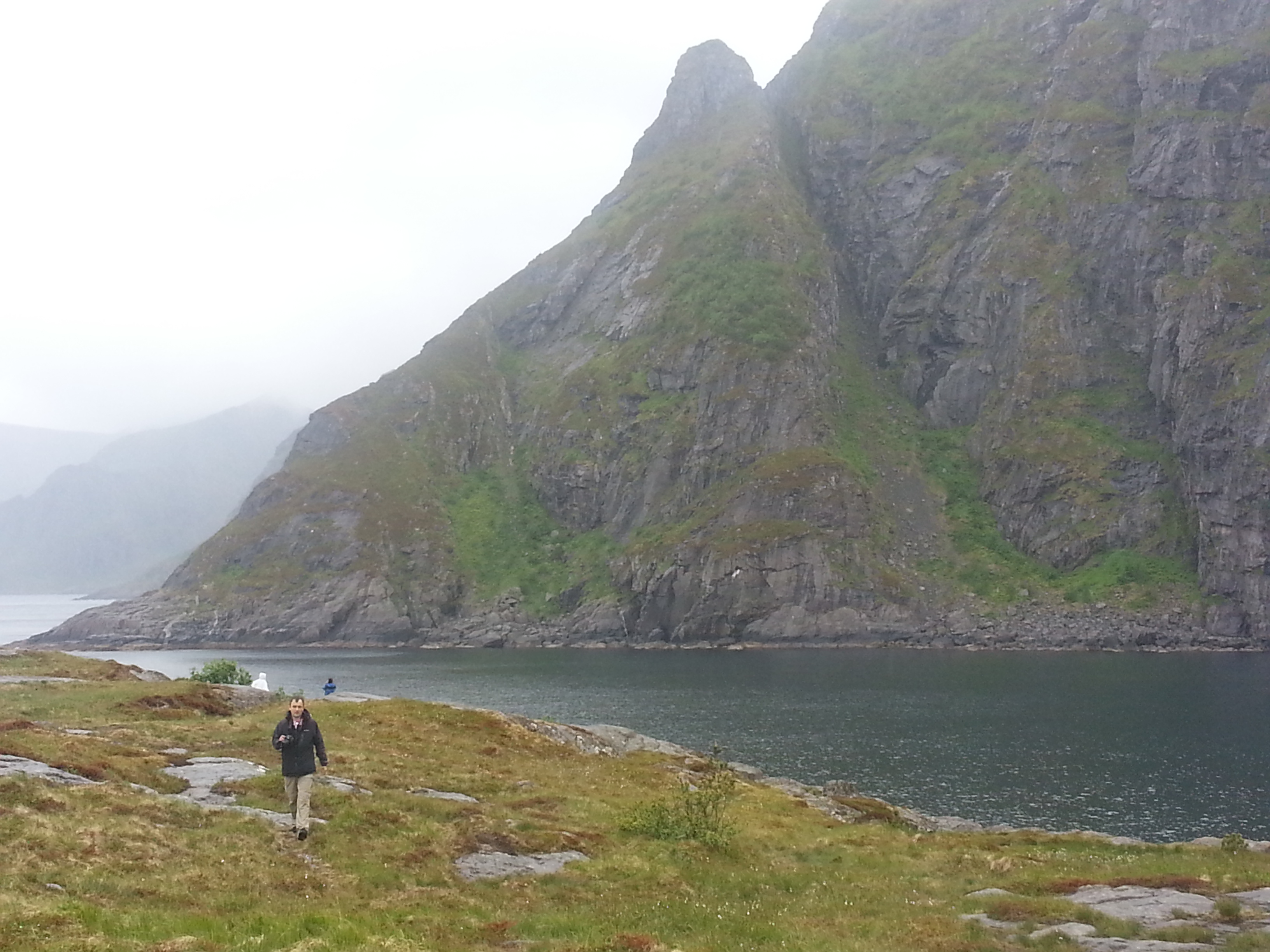 2014 Europe Trip Day 18 - Norway (Lofoten Islands: Sordal Tunnel (4 miles),  Sloverfjord Tunnel (2 miles), Chocolate Chip Rolls, Svolvaer, Lofoten Stockfish (Hanging Cod), Fishing Village Named Å, Snails, Fiskeburger (Fish Burger), Wild Reindeer) 