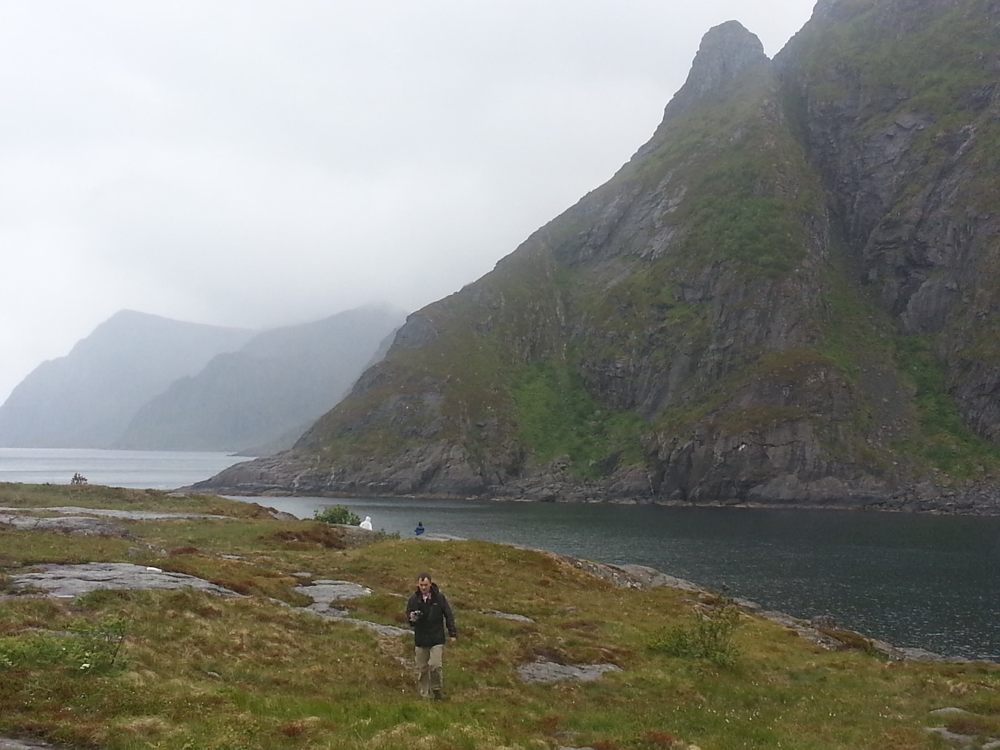 2014 Europe Trip Day 18 - Norway (Lofoten Islands: Sordal Tunnel (4 miles),  Sloverfjord Tunnel (2 miles), Chocolate Chip Rolls, Svolvaer, Lofoten Stockfish (Hanging Cod), Fishing Village Named Å, Snails, Fiskeburger (Fish Burger), Wild Reindeer) 