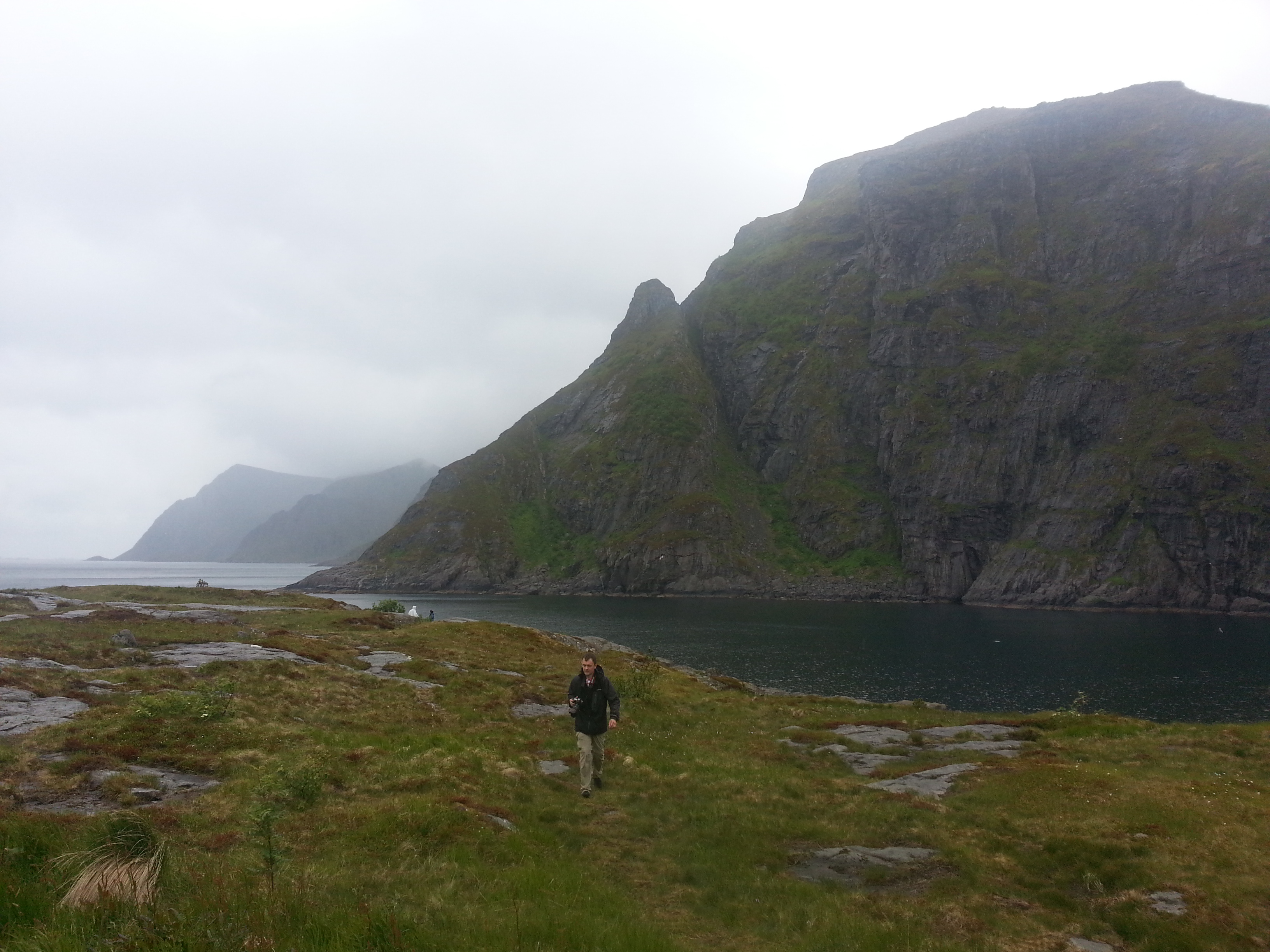 2014 Europe Trip Day 18 - Norway (Lofoten Islands: Sordal Tunnel (4 miles),  Sloverfjord Tunnel (2 miles), Chocolate Chip Rolls, Svolvaer, Lofoten Stockfish (Hanging Cod), Fishing Village Named Å, Snails, Fiskeburger (Fish Burger), Wild Reindeer) 