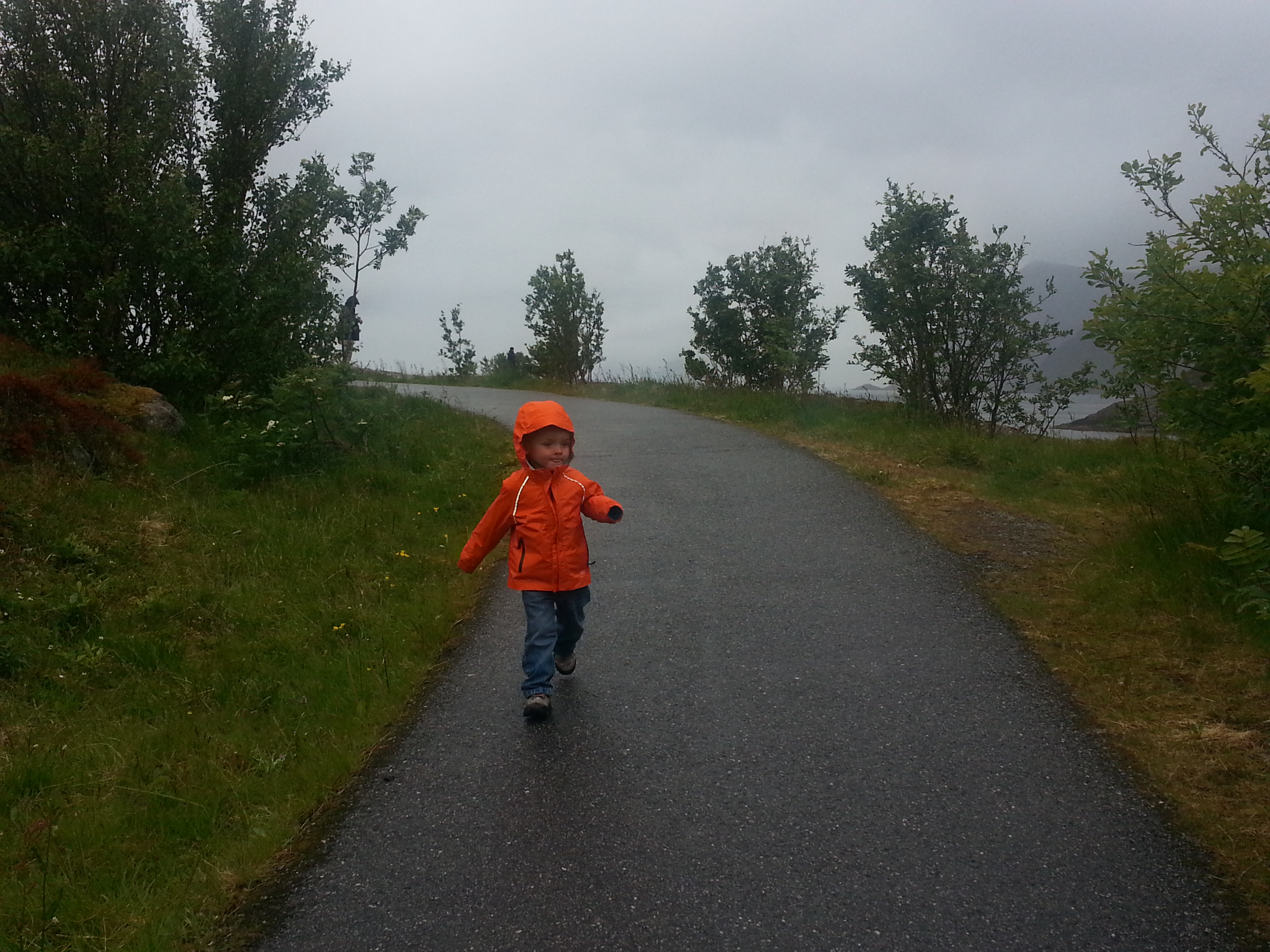 2014 Europe Trip Day 18 - Norway (Lofoten Islands: Sordal Tunnel (4 miles),  Sloverfjord Tunnel (2 miles), Chocolate Chip Rolls, Svolvaer, Lofoten Stockfish (Hanging Cod), Fishing Village Named Å, Snails, Fiskeburger (Fish Burger), Wild Reindeer) 