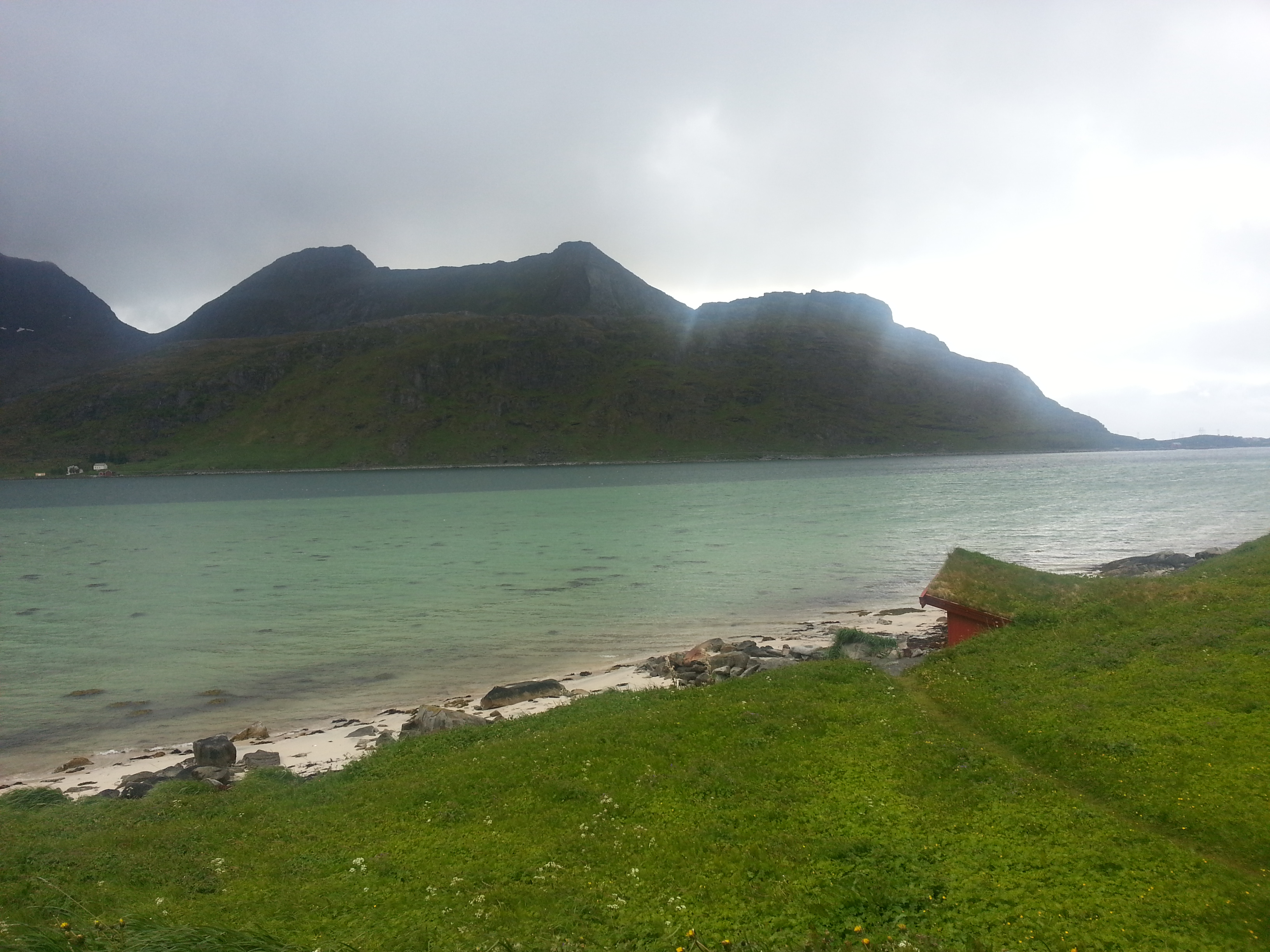 2014 Europe Trip Day 18 - Norway (Lofoten Islands: Sordal Tunnel (4 miles),  Sloverfjord Tunnel (2 miles), Chocolate Chip Rolls, Svolvaer, Lofoten Stockfish (Hanging Cod), Fishing Village Named Å, Snails, Fiskeburger (Fish Burger), Wild Reindeer) 