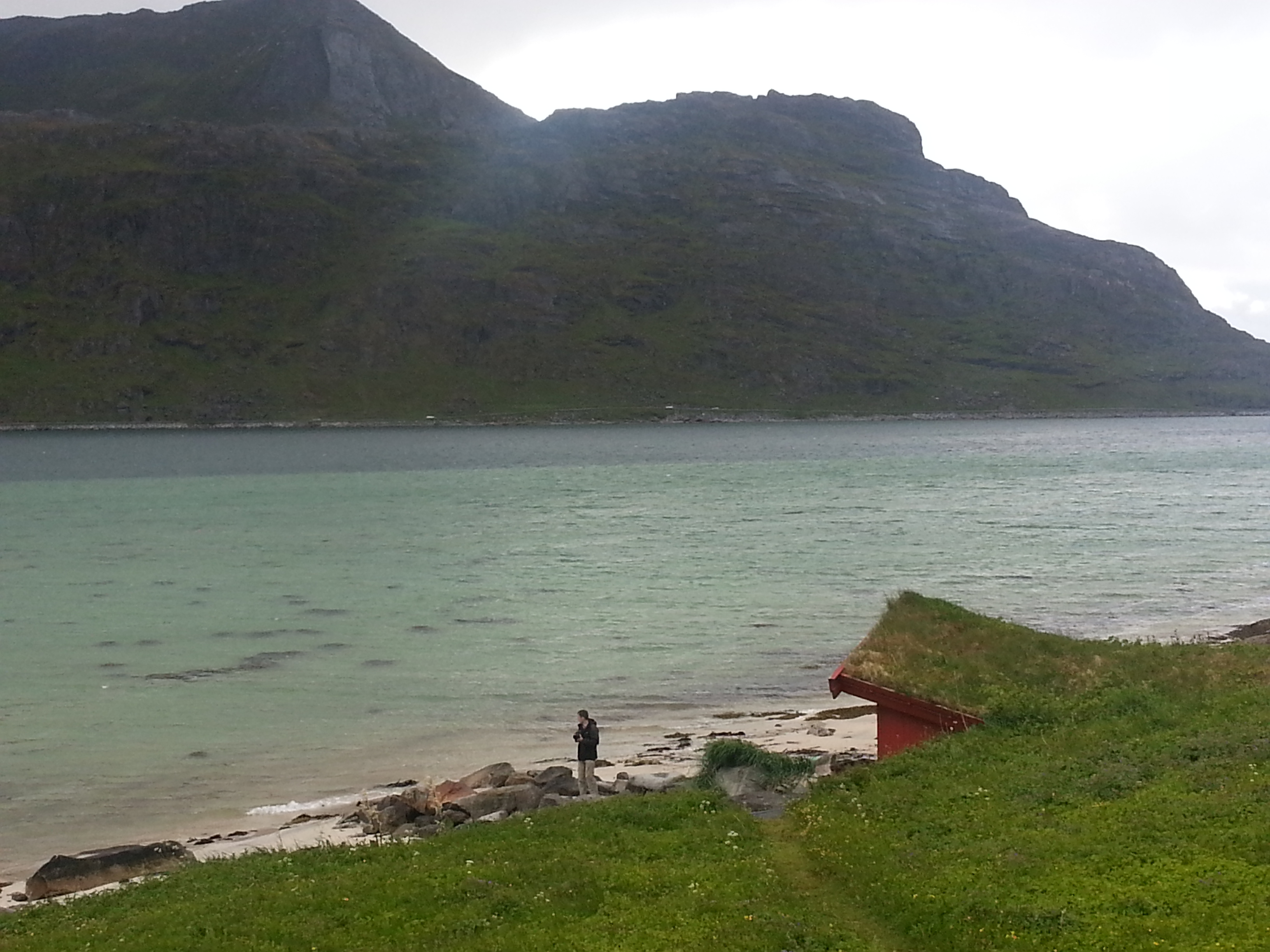 2014 Europe Trip Day 18 - Norway (Lofoten Islands: Sordal Tunnel (4 miles),  Sloverfjord Tunnel (2 miles), Chocolate Chip Rolls, Svolvaer, Lofoten Stockfish (Hanging Cod), Fishing Village Named Å, Snails, Fiskeburger (Fish Burger), Wild Reindeer) 