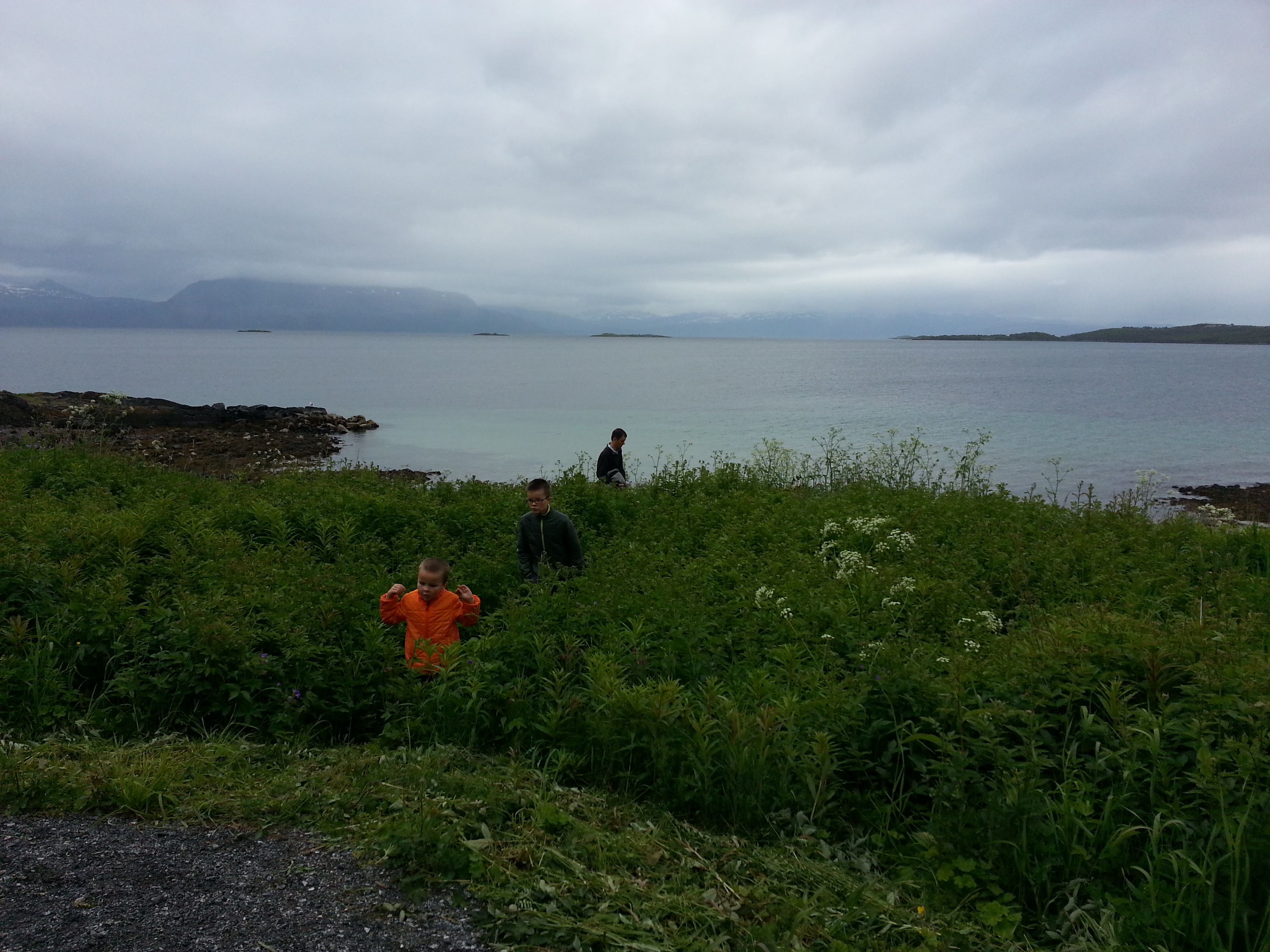 2014 Europe Trip Day 19 - Norway (Harstad & Kasfjord: Grete, Music Festival, Trondenes Church, Israelsen Gravestones, Viking Museum, Dinner with Israelsen Relatives (Tor-Arne & Bodil Eilertsen, Ernst Eilertsen, Arvid & Tove Eilertsen), Nupen Midnight Sun)