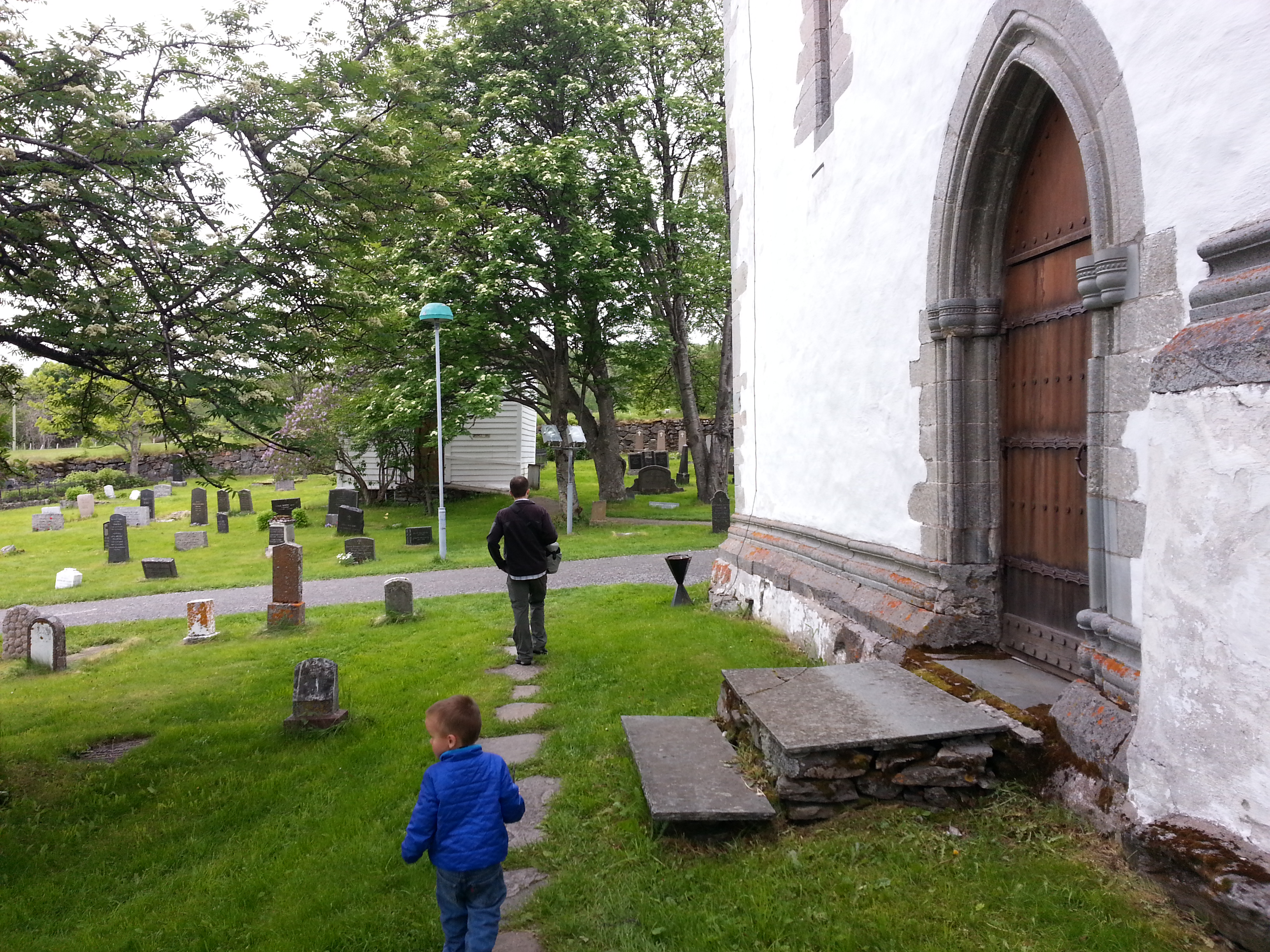 2014 Europe Trip Day 19 - Norway (Harstad & Kasfjord: Grete, Music Festival, Trondenes Church, Israelsen Gravestones, Viking Museum, Dinner with Israelsen Relatives (Tor-Arne & Bodil Eilertsen, Ernst Eilertsen, Arvid & Tove Eilertsen), Nupen Midnight Sun)