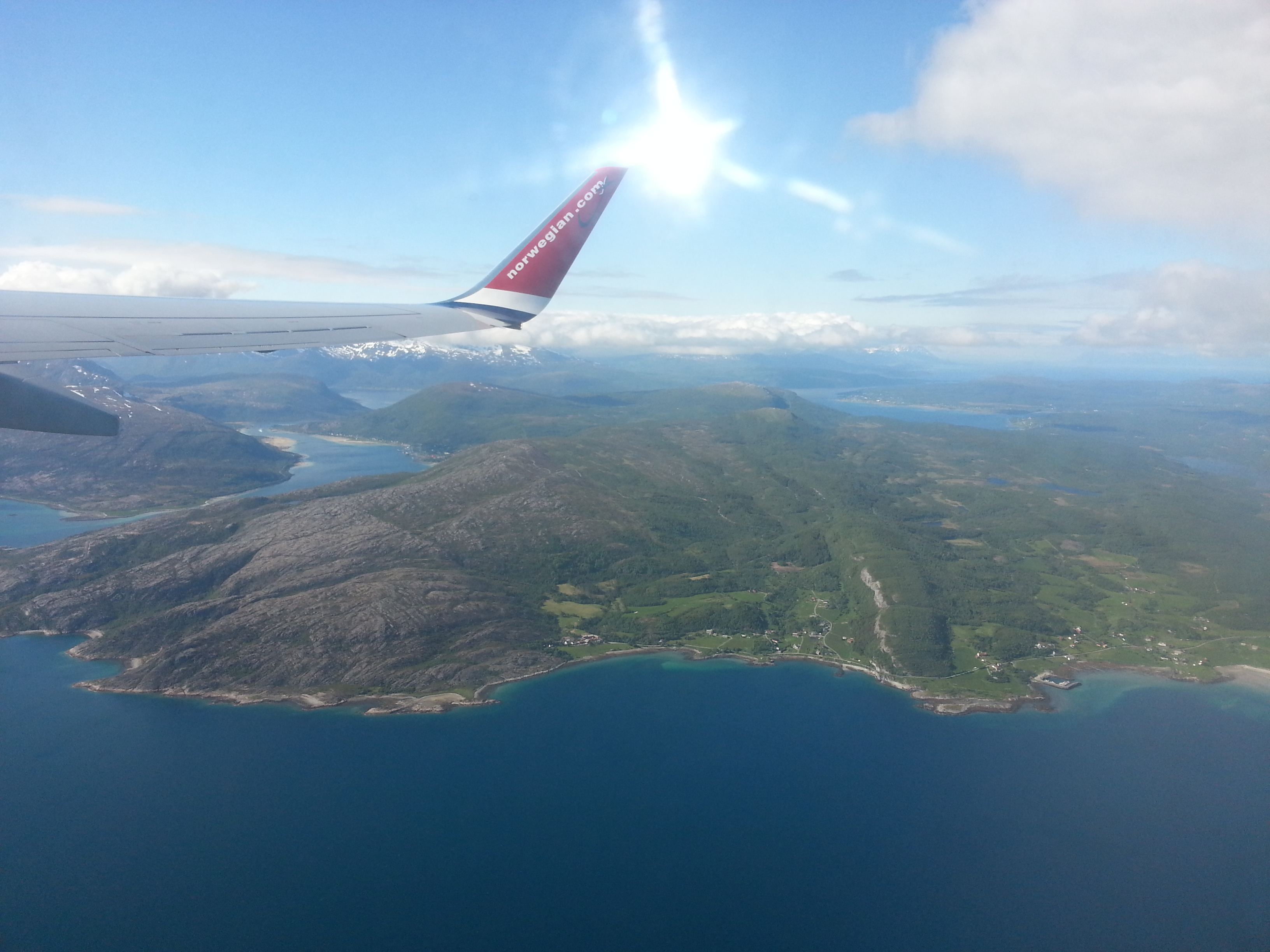 2014 Europe Trip Day 20 - Norway (Kasfjord & Aun: Midnight Sun, Aun, Home Where Andrew M. Israelsen Was Born, Where Andrew M. Israelsen Was Baptized (Kasfjordvatnet Lake), Eilertsen Farm, Harstad / Narvik Evenes Airport, Bergen Airport, 1860 Nordnes Home)