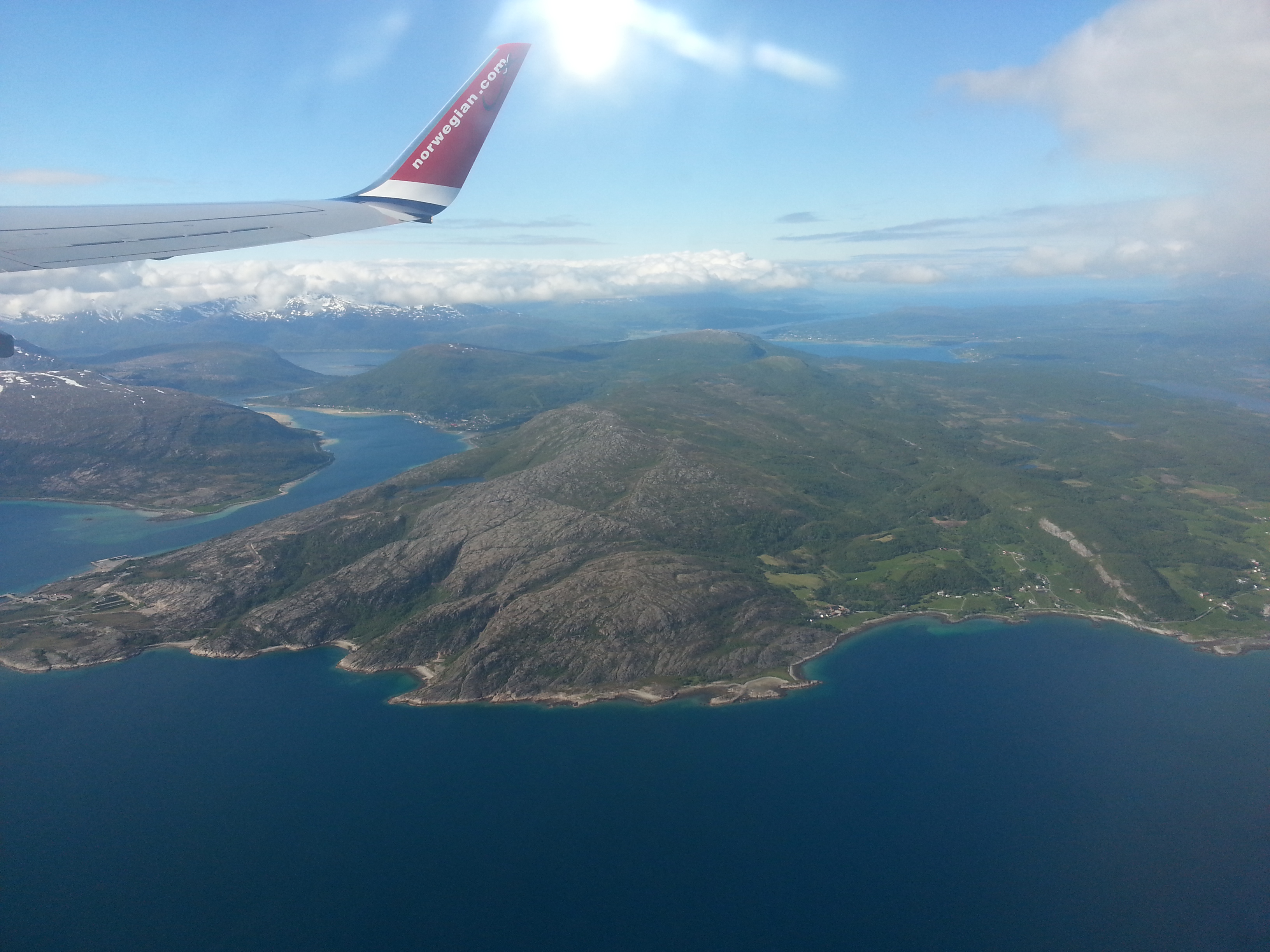 2014 Europe Trip Day 20 - Norway (Kasfjord & Aun: Midnight Sun, Aun, Home Where Andrew M. Israelsen Was Born, Where Andrew M. Israelsen Was Baptized (Kasfjordvatnet Lake), Eilertsen Farm, Harstad / Narvik Evenes Airport, Bergen Airport, 1860 Nordnes Home)