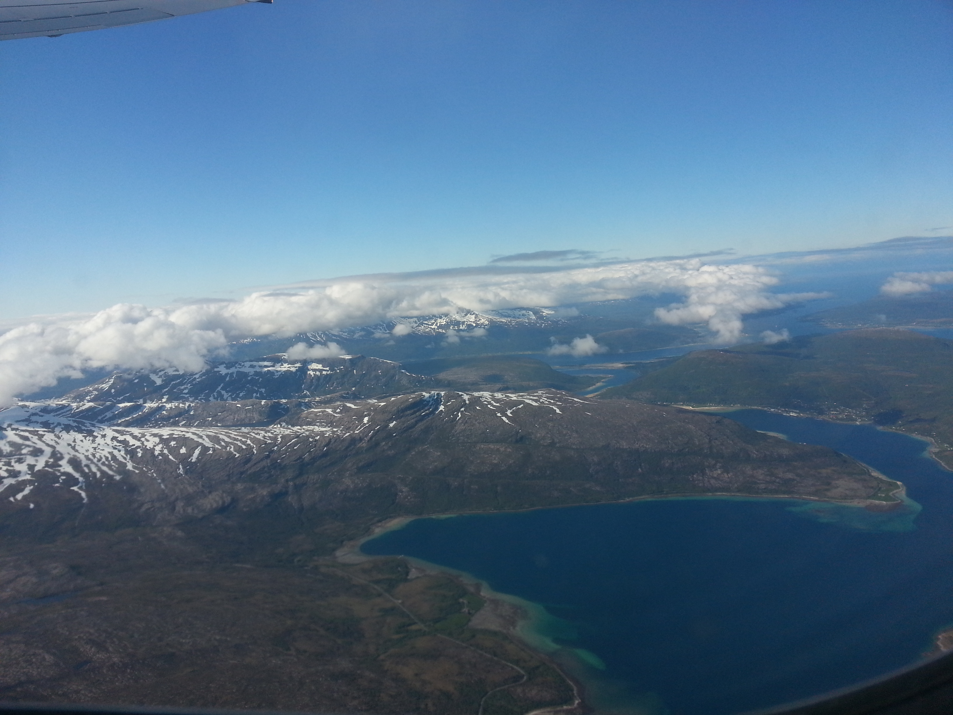 2014 Europe Trip Day 20 - Norway (Kasfjord & Aun: Midnight Sun, Aun, Home Where Andrew M. Israelsen Was Born, Where Andrew M. Israelsen Was Baptized (Kasfjordvatnet Lake), Eilertsen Farm, Harstad / Narvik Evenes Airport, Bergen Airport, 1860 Nordnes Home)