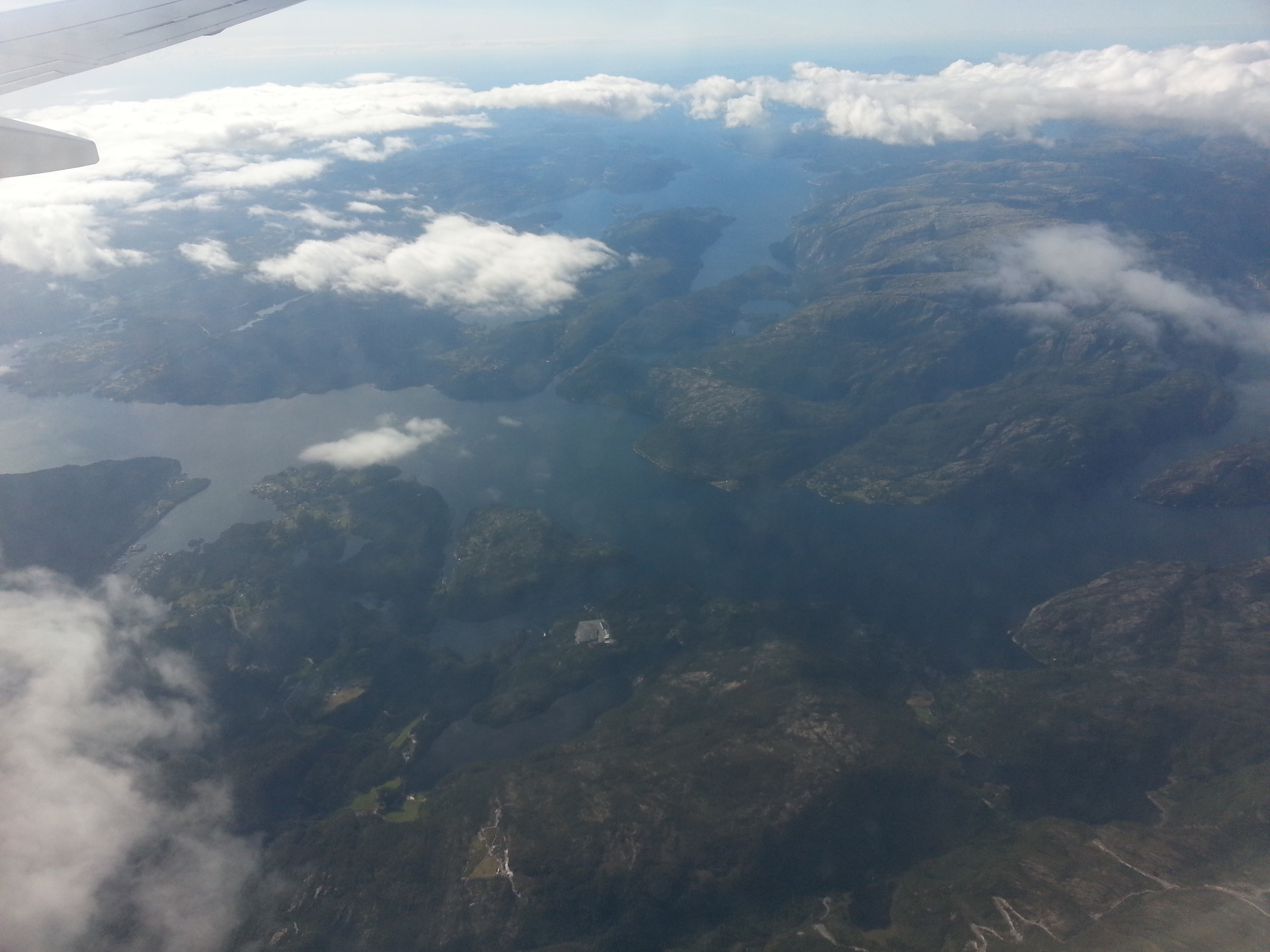 2014 Europe Trip Day 20 - Norway (Kasfjord & Aun: Midnight Sun, Aun, Home Where Andrew M. Israelsen Was Born, Where Andrew M. Israelsen Was Baptized (Kasfjordvatnet Lake), Eilertsen Farm, Harstad / Narvik Evenes Airport, Bergen Airport, 1860 Nordnes Home)