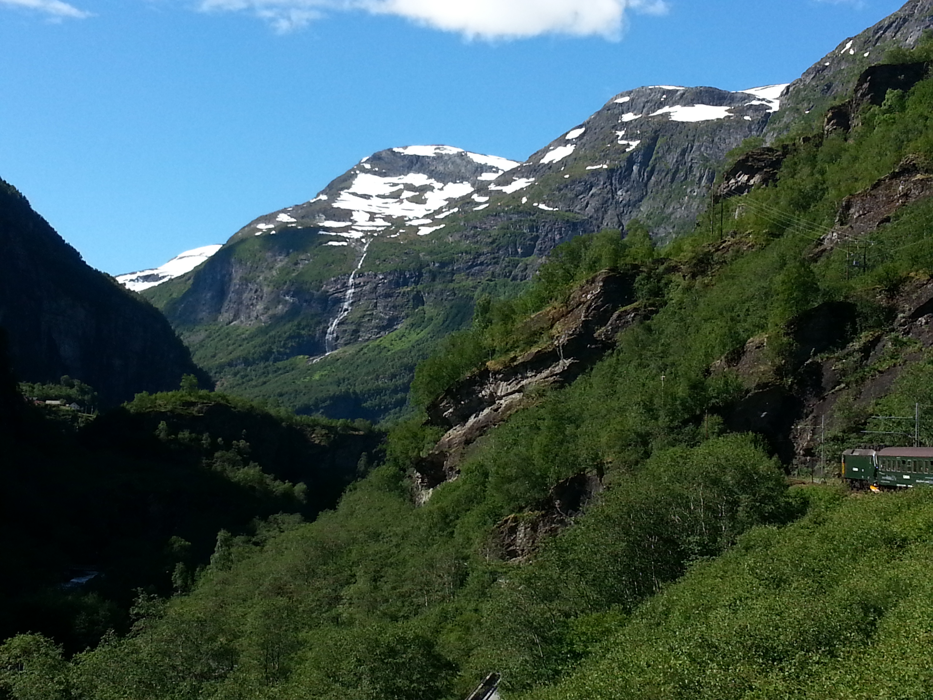 2014 Europe Trip Day 21 - Norway (Norway in a Nutshell (Roundtrip from Bergen via Myrdal): Train Bergen-Myrdal, The Flåm Railway, Fjord Cruise Flam-Gudvangen, Nærøyfjord (Narrowest Fjord in World), Bus Gudvangen-Voss, Train Voss-Bergen)