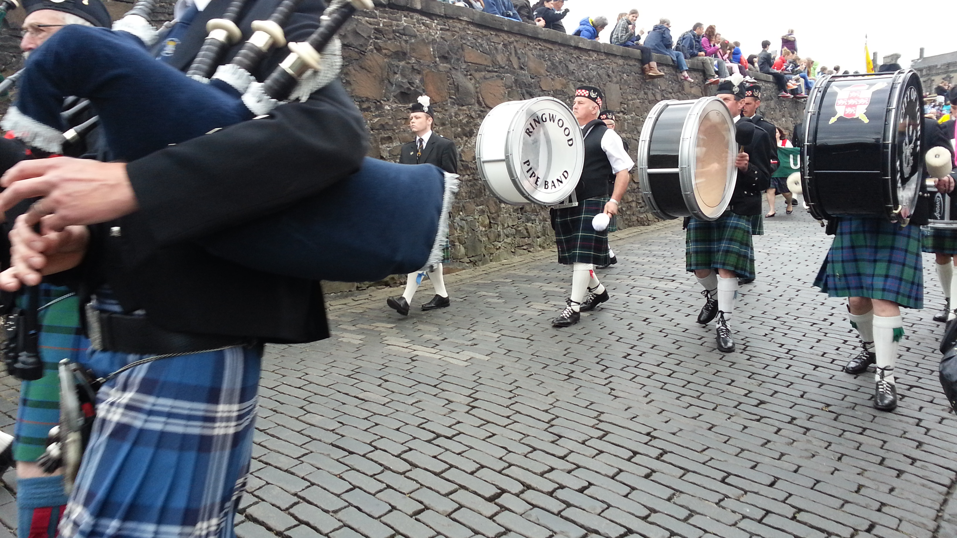 2014 Europe Trip Day 24 - Scotland (Crookston Castle, Paisley Missionary Flat (Walker Street), Lawn Bowling Pitch, Irn Bru, Church of the Holy Rude, Stirling Castle, 2014 Pipefest Stirling)