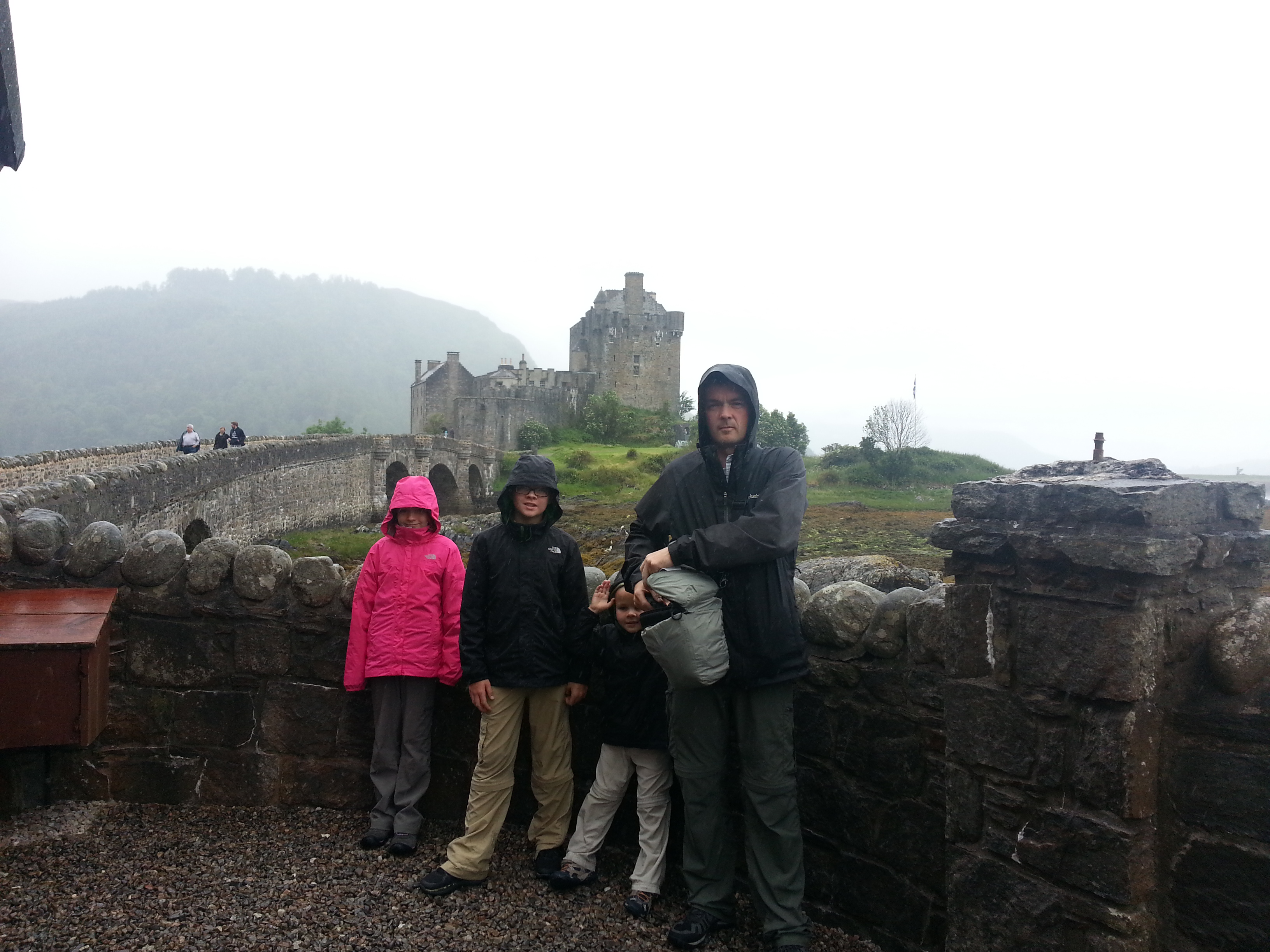 2014 Europe Trip Day 27 - Scotland (Muesli, Hogwarts Express Train (Jacobite Steam Train, Glenfinnan Viaduct), Fort William, Ben Nevis, Highland Bagpiper, Eilean Donan Castle, Isle of Skye, Portree, Old Man of Storr, Kilt Rock, Uig, Quiraing, Peat Fields)