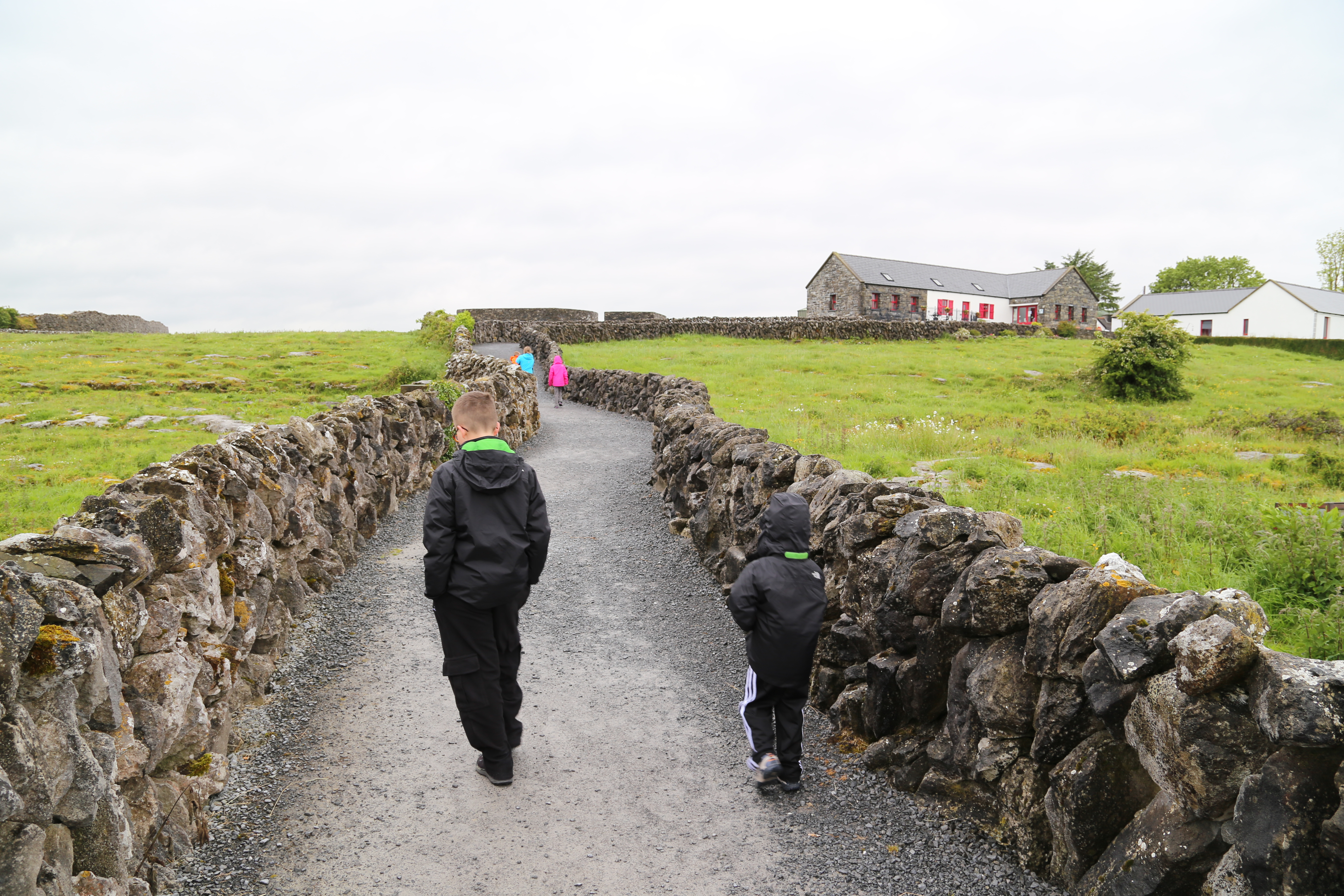 2014 Europe Trip Day 3 - Ireland (The Burren, Poulnabrone Portal Tomb Dolmen, Caherconnell Fort, Sheepdogs, Ring of Kerry, Killarney National Park, Muckross House, Torc Waterfall)