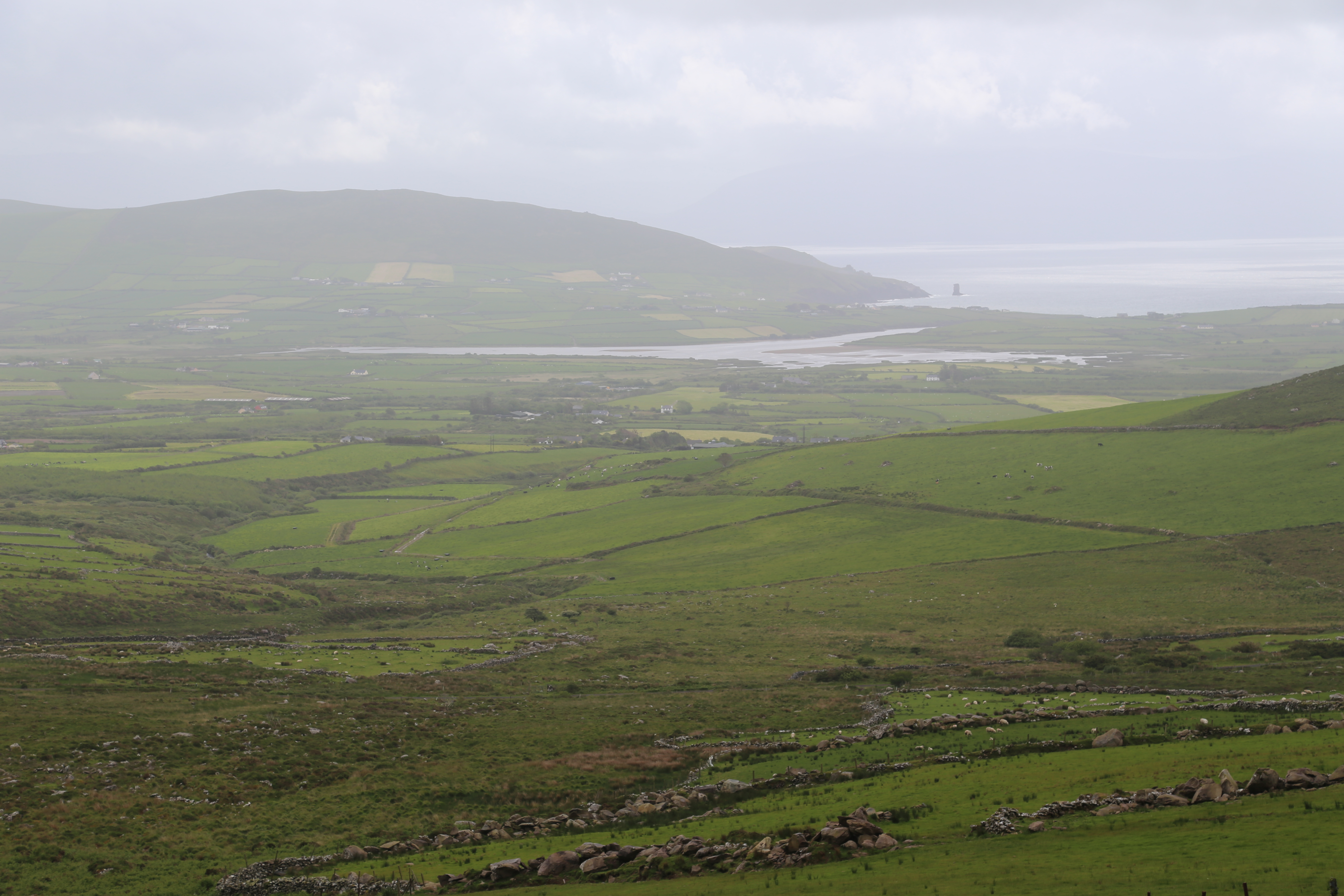 2014 Europe Trip Day 5 - Ireland (Church in Tralee, Blennerville Windmill, Dingle Peninsula, Conor Pass, Ventry Beach, Dunbeg Fort, Irish Potato Famine, Gallarus Oratory, Ring of Kerry, Valentia Island, The Kerry Cliffs, Ballinskelligs Castle and Beach)