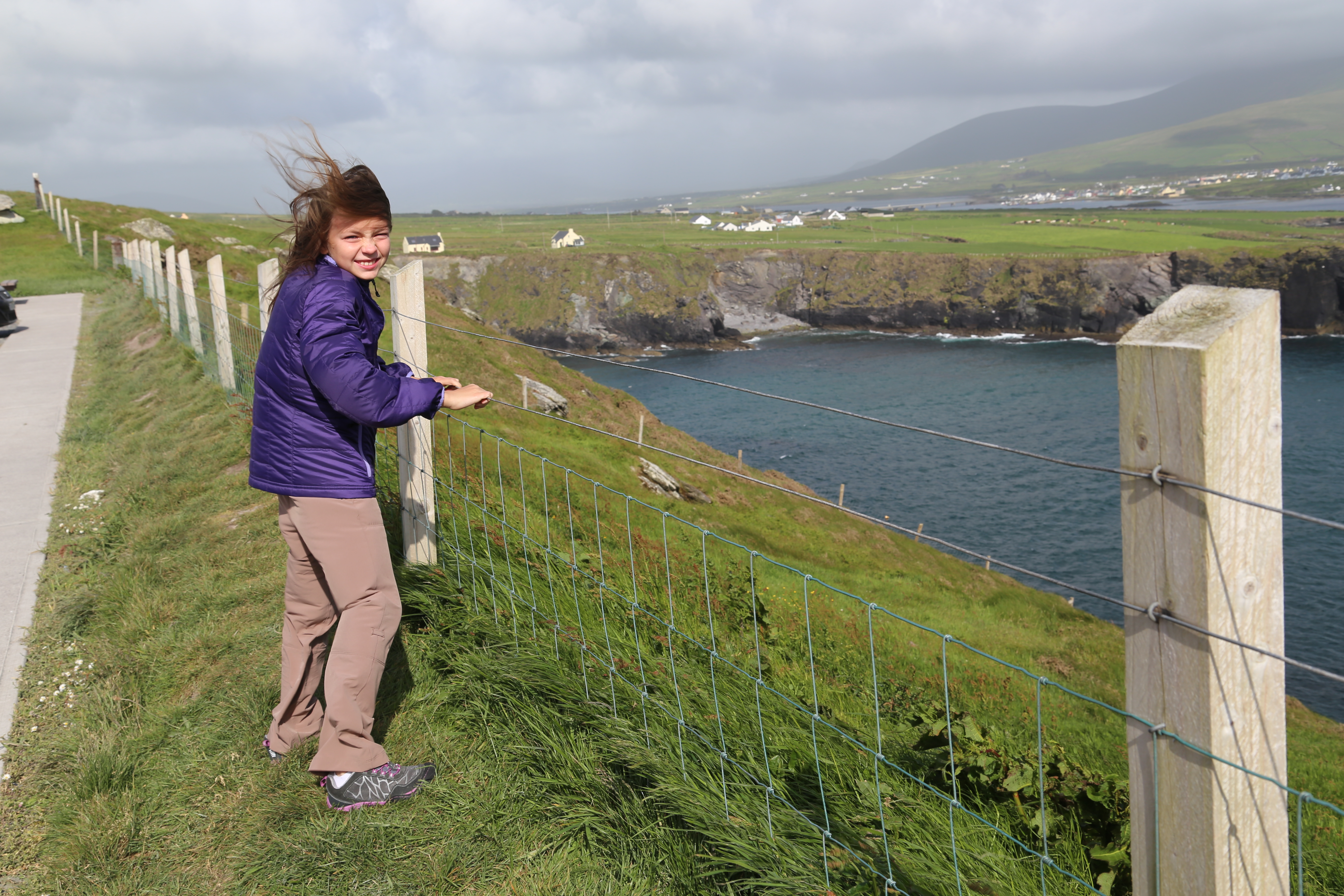 2014 Europe Trip Day 5 - Ireland (Church in Tralee, Blennerville Windmill, Dingle Peninsula, Conor Pass, Ventry Beach, Dunbeg Fort, Irish Potato Famine, Gallarus Oratory, Ring of Kerry, Valentia Island, The Kerry Cliffs, Ballinskelligs Castle and Beach)