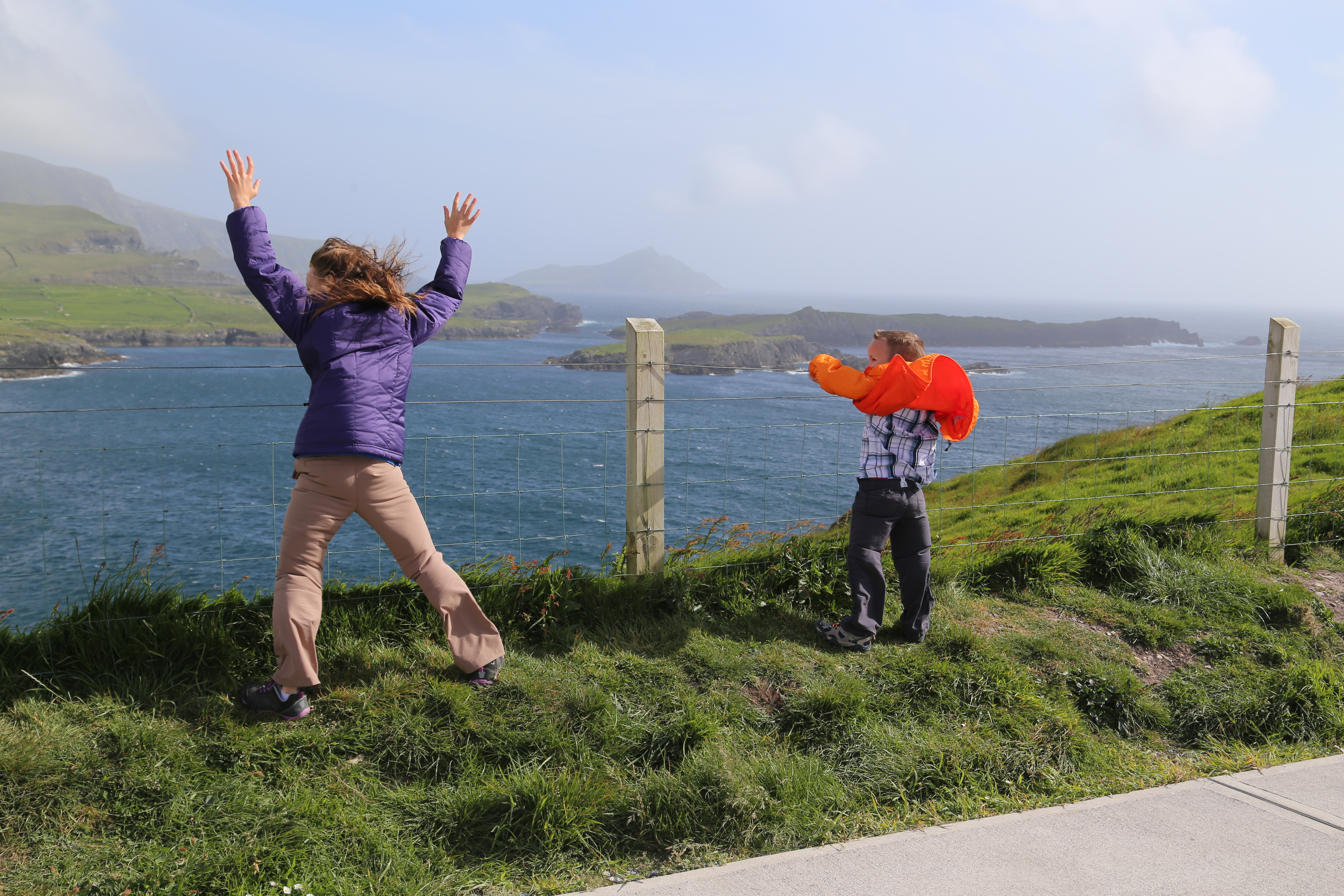 2014 Europe Trip Day 5 - Ireland (Church in Tralee, Blennerville Windmill, Dingle Peninsula, Conor Pass, Ventry Beach, Dunbeg Fort, Irish Potato Famine, Gallarus Oratory, Ring of Kerry, Valentia Island, The Kerry Cliffs, Ballinskelligs Castle and Beach)