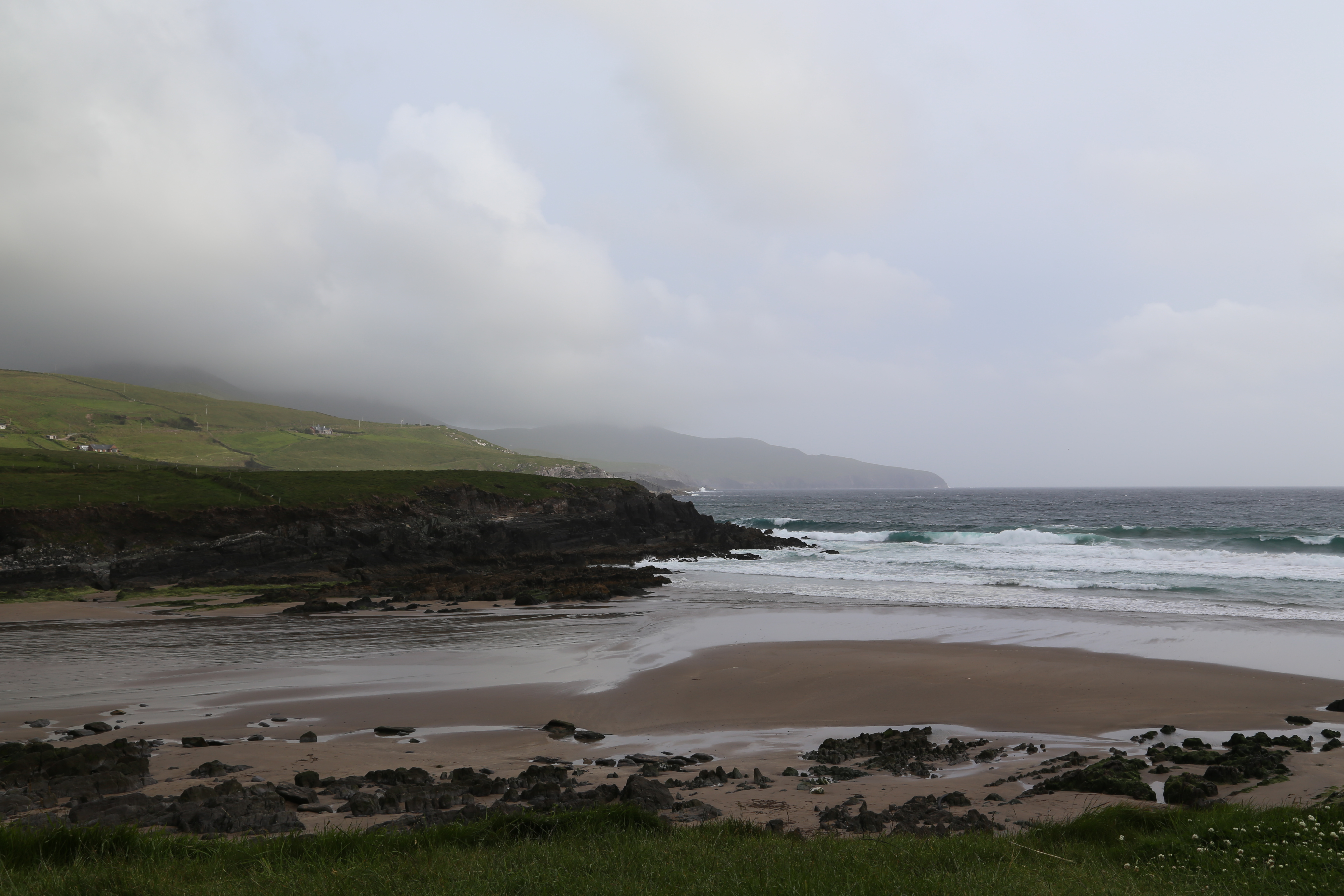 2014 Europe Trip Day 5 - Ireland (Church in Tralee, Blennerville Windmill, Dingle Peninsula, Conor Pass, Ventry Beach, Dunbeg Fort, Irish Potato Famine, Gallarus Oratory, Ring of Kerry, Valentia Island, The Kerry Cliffs, Ballinskelligs Castle and Beach)