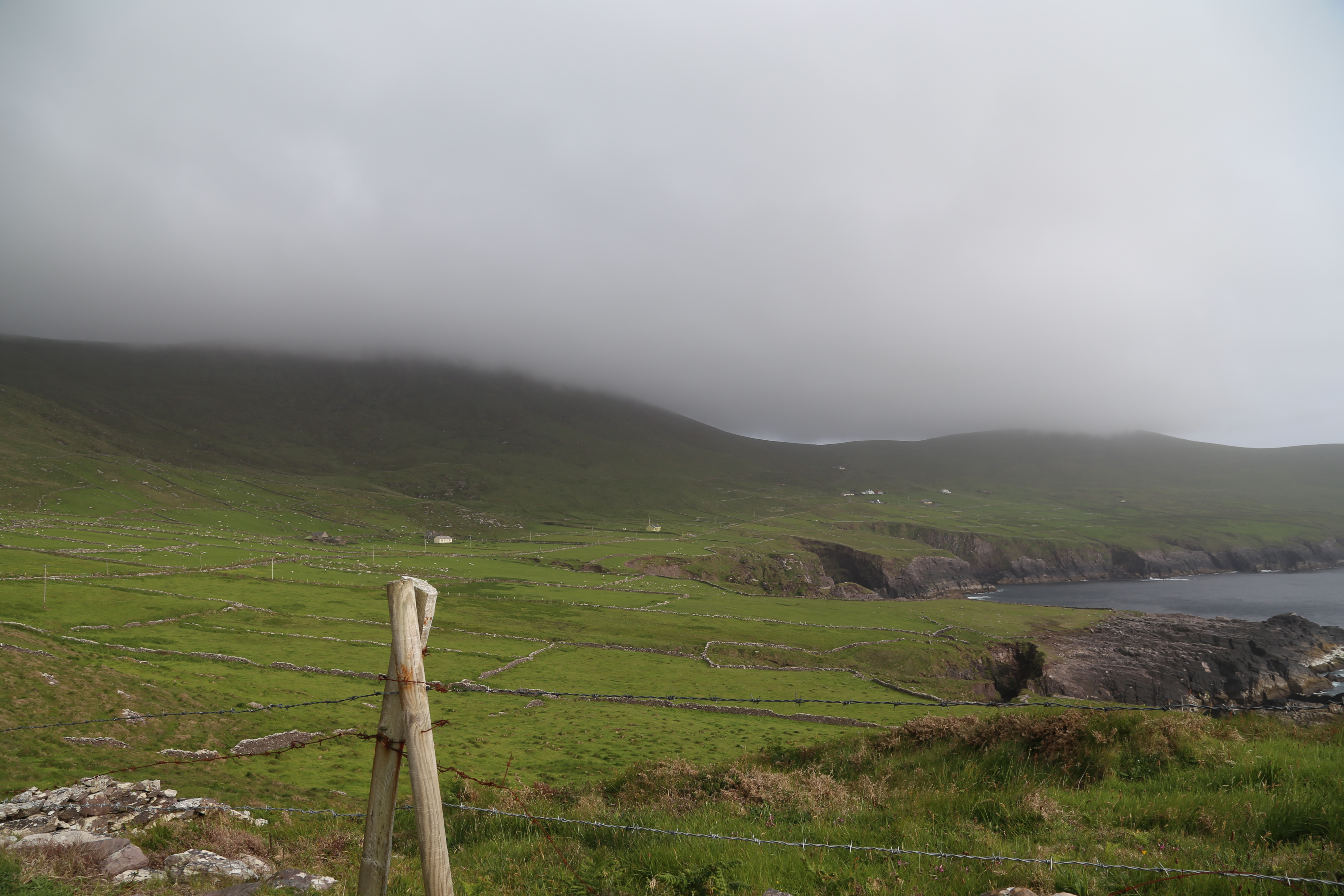 2014 Europe Trip Day 5 - Ireland (Church in Tralee, Blennerville Windmill, Dingle Peninsula, Conor Pass, Ventry Beach, Dunbeg Fort, Irish Potato Famine, Gallarus Oratory, Ring of Kerry, Valentia Island, The Kerry Cliffs, Ballinskelligs Castle and Beach)