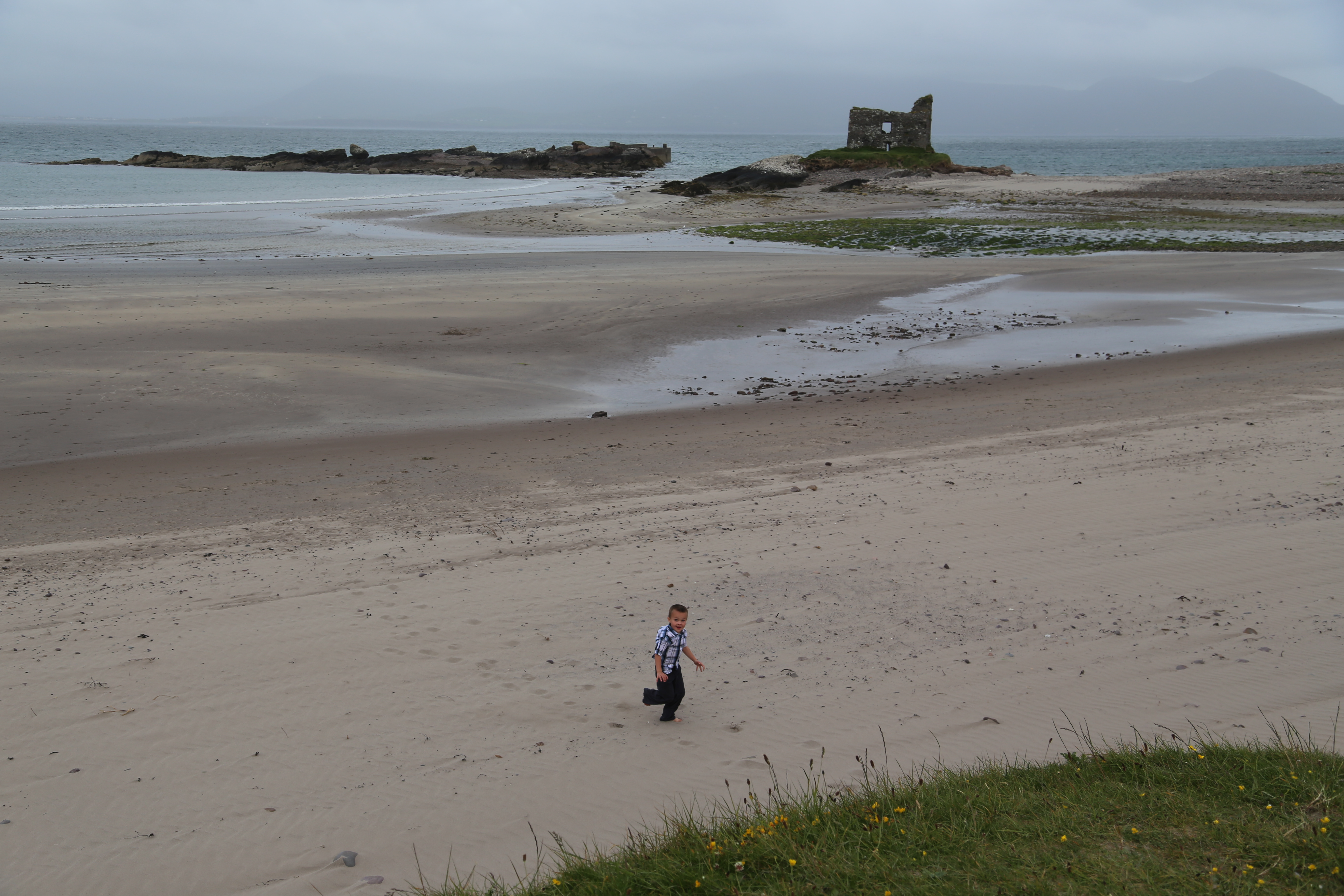2014 Europe Trip Day 5 - Ireland (Church in Tralee, Blennerville Windmill, Dingle Peninsula, Conor Pass, Ventry Beach, Dunbeg Fort, Irish Potato Famine, Gallarus Oratory, Ring of Kerry, Valentia Island, The Kerry Cliffs, Ballinskelligs Castle and Beach)