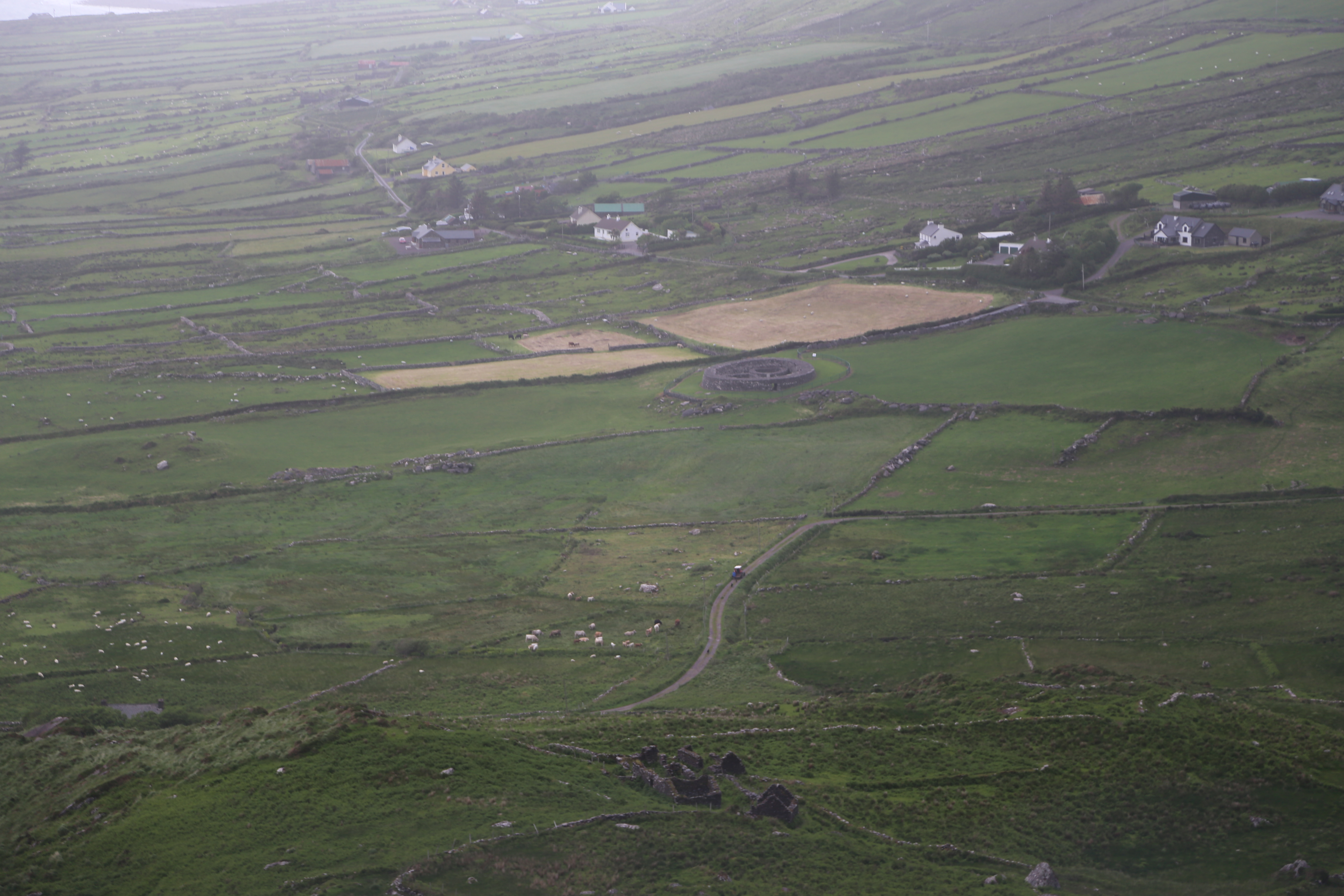 2014 Europe Trip Day 5 - Ireland (Church in Tralee, Blennerville Windmill, Dingle Peninsula, Conor Pass, Ventry Beach, Dunbeg Fort, Irish Potato Famine, Gallarus Oratory, Ring of Kerry, Valentia Island, The Kerry Cliffs, Ballinskelligs Castle and Beach)