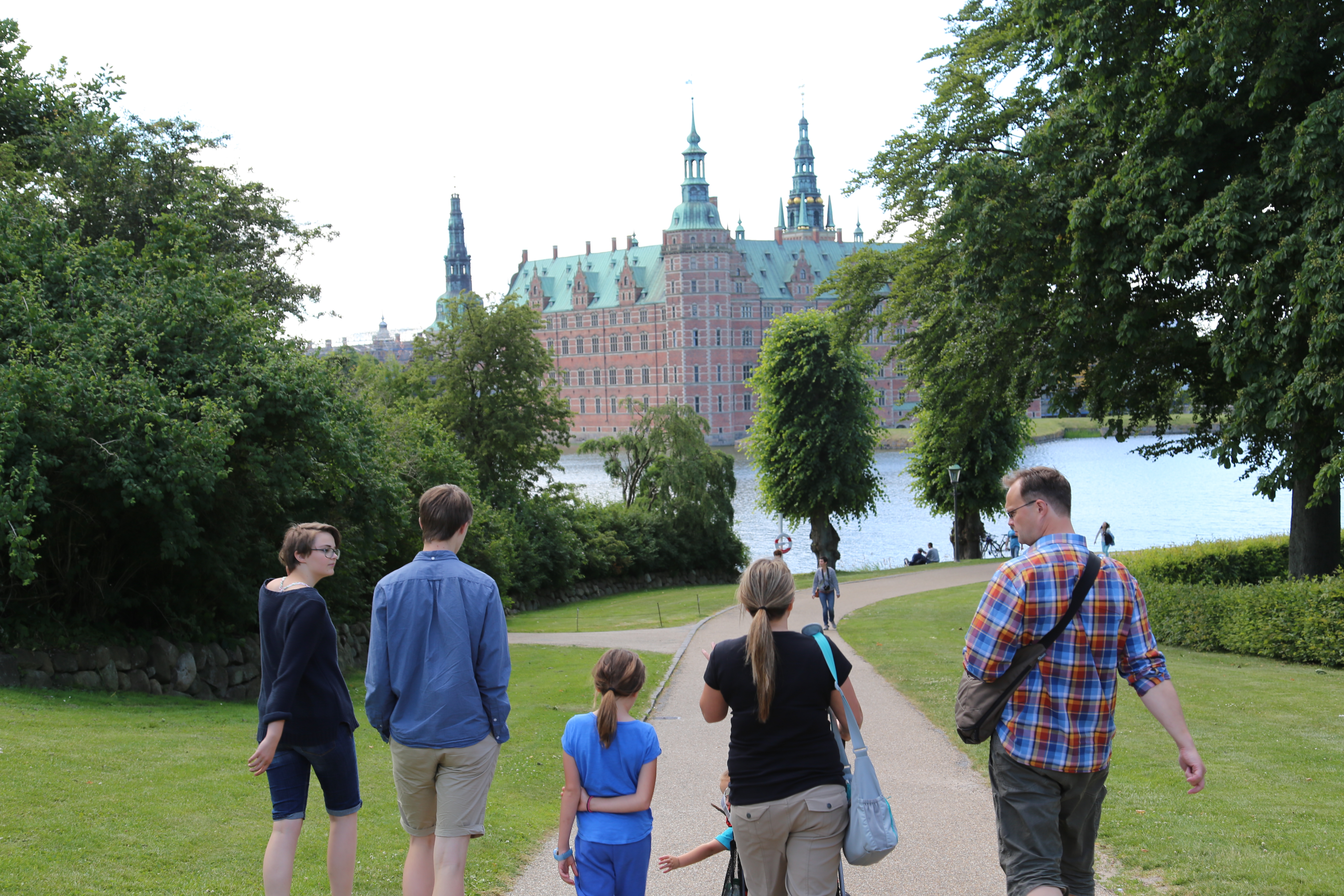 2014 Europe Trip Day 11 - Denmark (Visiting Kaare, Andrea, Jonas, & Anna, Frederiksborg Palace, Carl Bloch Paintings, Dressing up, Danish Ice Cream with Guf, Pasta with Ketchup, Stegt Kylling (Roast Chicken), Strawberries & Danish Summer Cream (Koldskal))