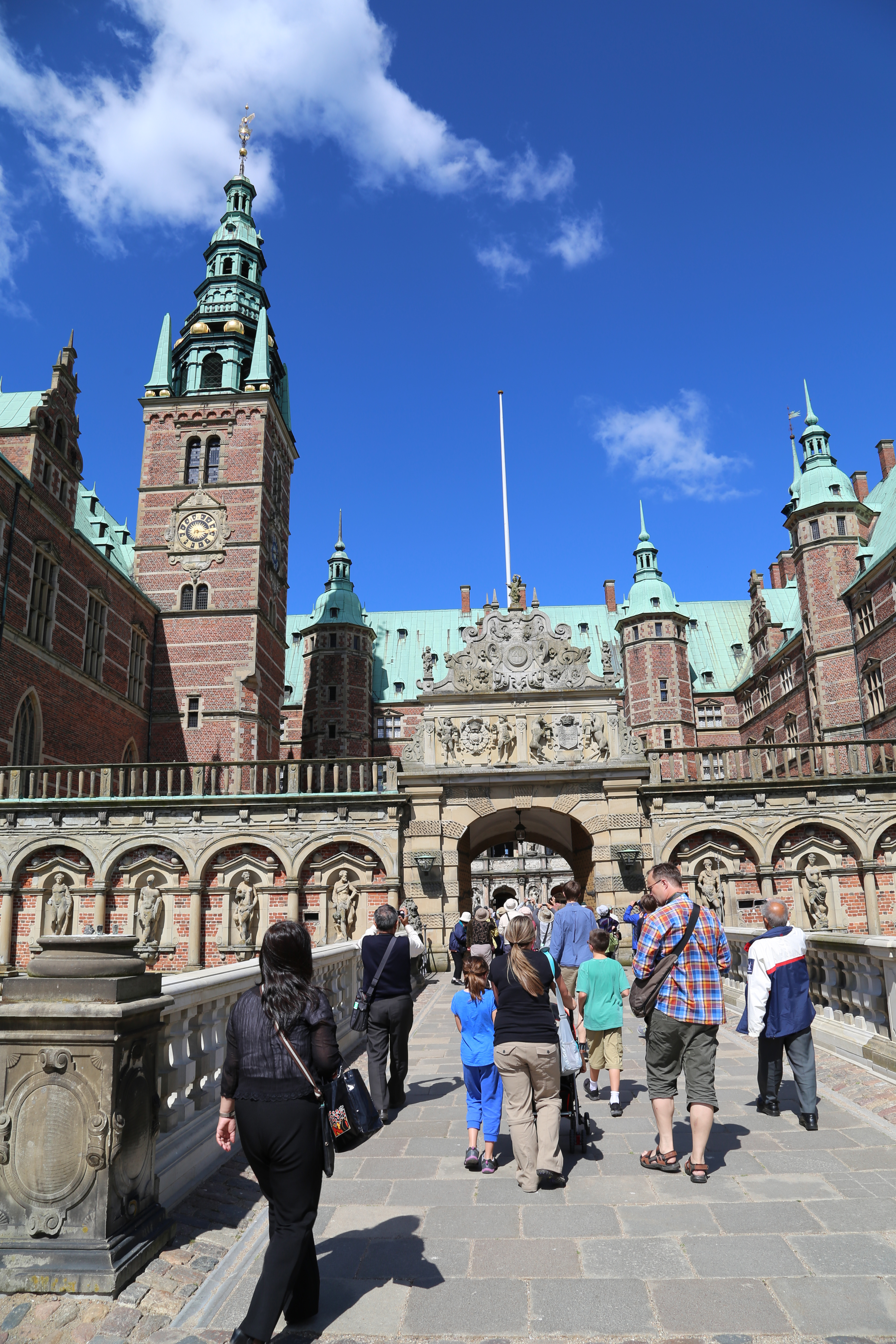 2014 Europe Trip Day 11 - Denmark (Visiting Kaare, Andrea, Jonas, & Anna, Frederiksborg Palace, Carl Bloch Paintings, Dressing up, Danish Ice Cream with Guf, Pasta with Ketchup, Stegt Kylling (Roast Chicken), Strawberries & Danish Summer Cream (Koldskal))