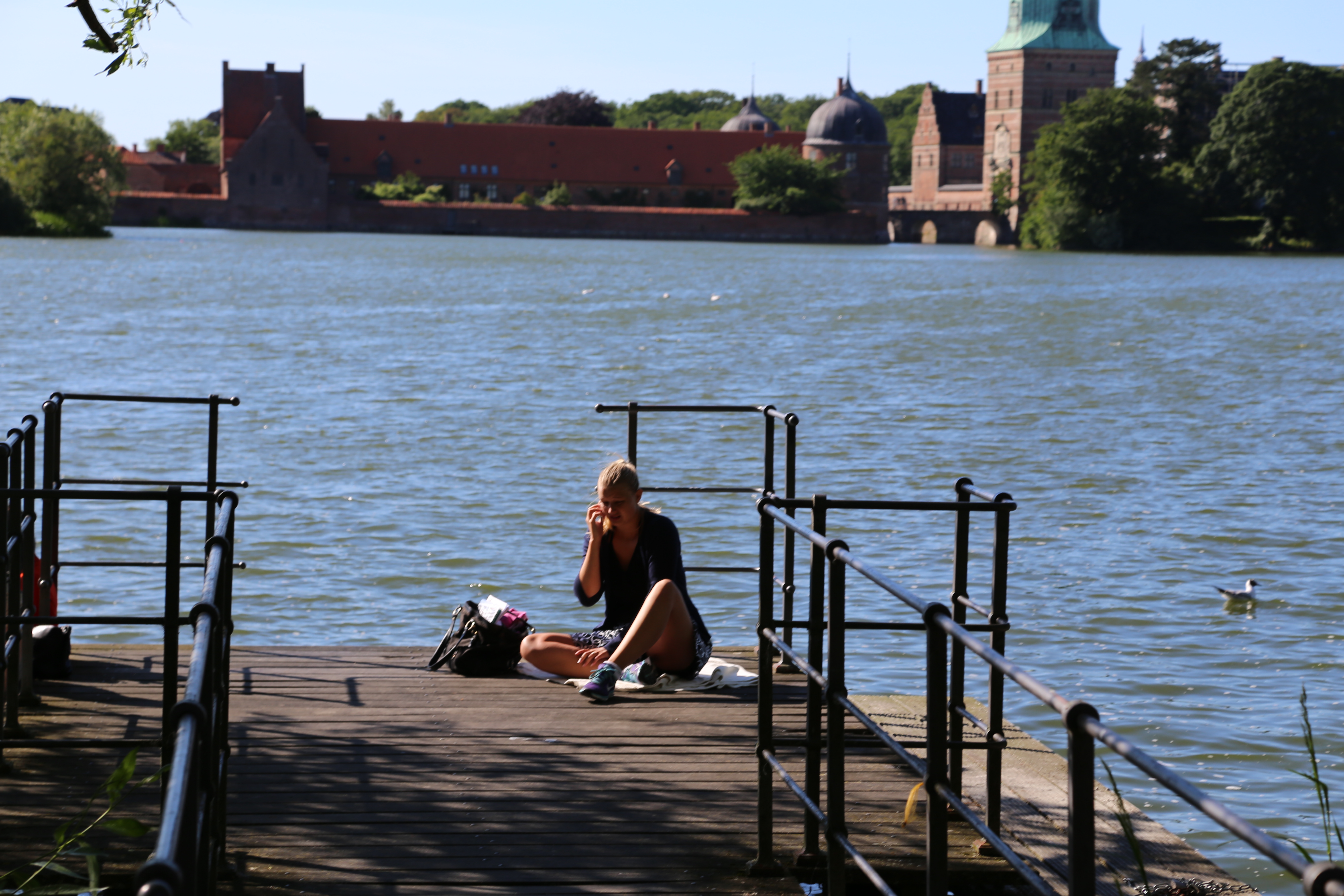 2014 Europe Trip Day 11 - Denmark (Visiting Kaare, Andrea, Jonas, & Anna, Frederiksborg Palace, Carl Bloch Paintings, Dressing up, Danish Ice Cream with Guf, Pasta with Ketchup, Stegt Kylling (Roast Chicken), Strawberries & Danish Summer Cream (Koldskal))