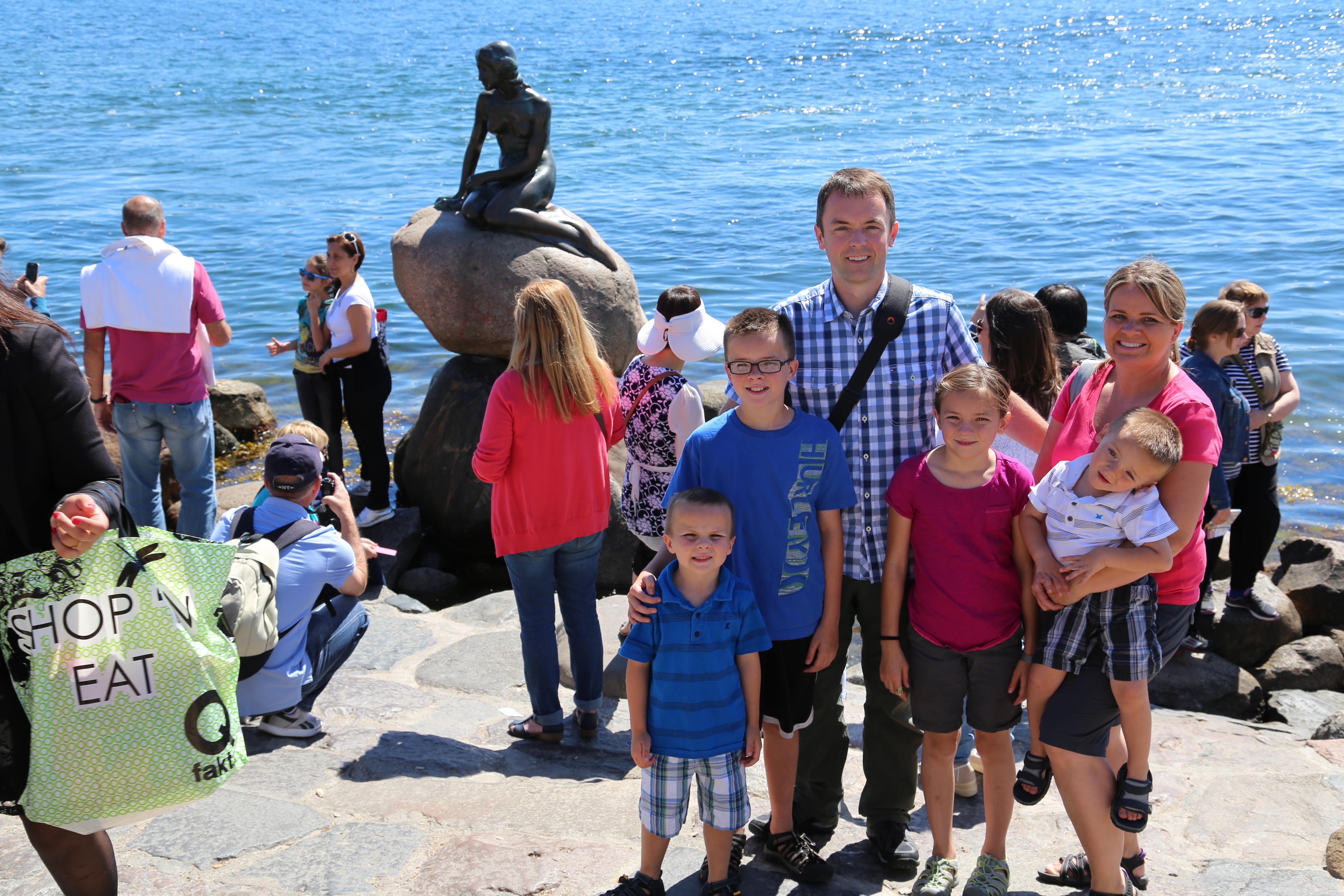 2014 Europe Trip Day 12 - Denmark (Copenhagen, The Little Mermaid Statue, Changing of the Guard (Vagtparade) Amalienborg Palace, The Marble Church (Frederiks Church), Nyhavn, Canal Boat Tour, The Church of Our Lady (Christus), Somods Bolcher Danish Candy)