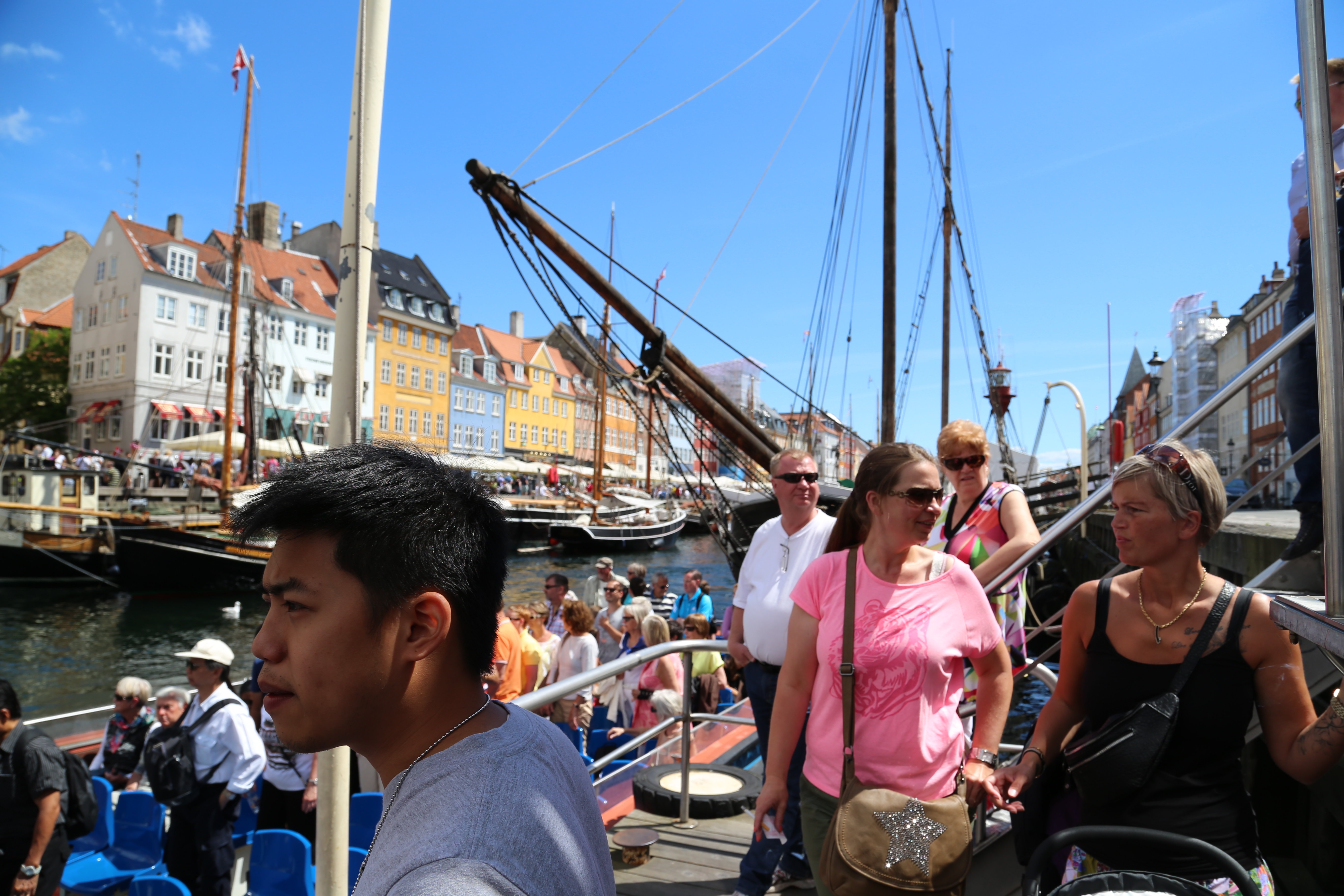 2014 Europe Trip Day 12 - Denmark (Copenhagen, The Little Mermaid Statue, Changing of the Guard (Vagtparade) Amalienborg Palace, The Marble Church (Frederiks Church), Nyhavn, Canal Boat Tour, The Church of Our Lady (Christus), Somods Bolcher Danish Candy)