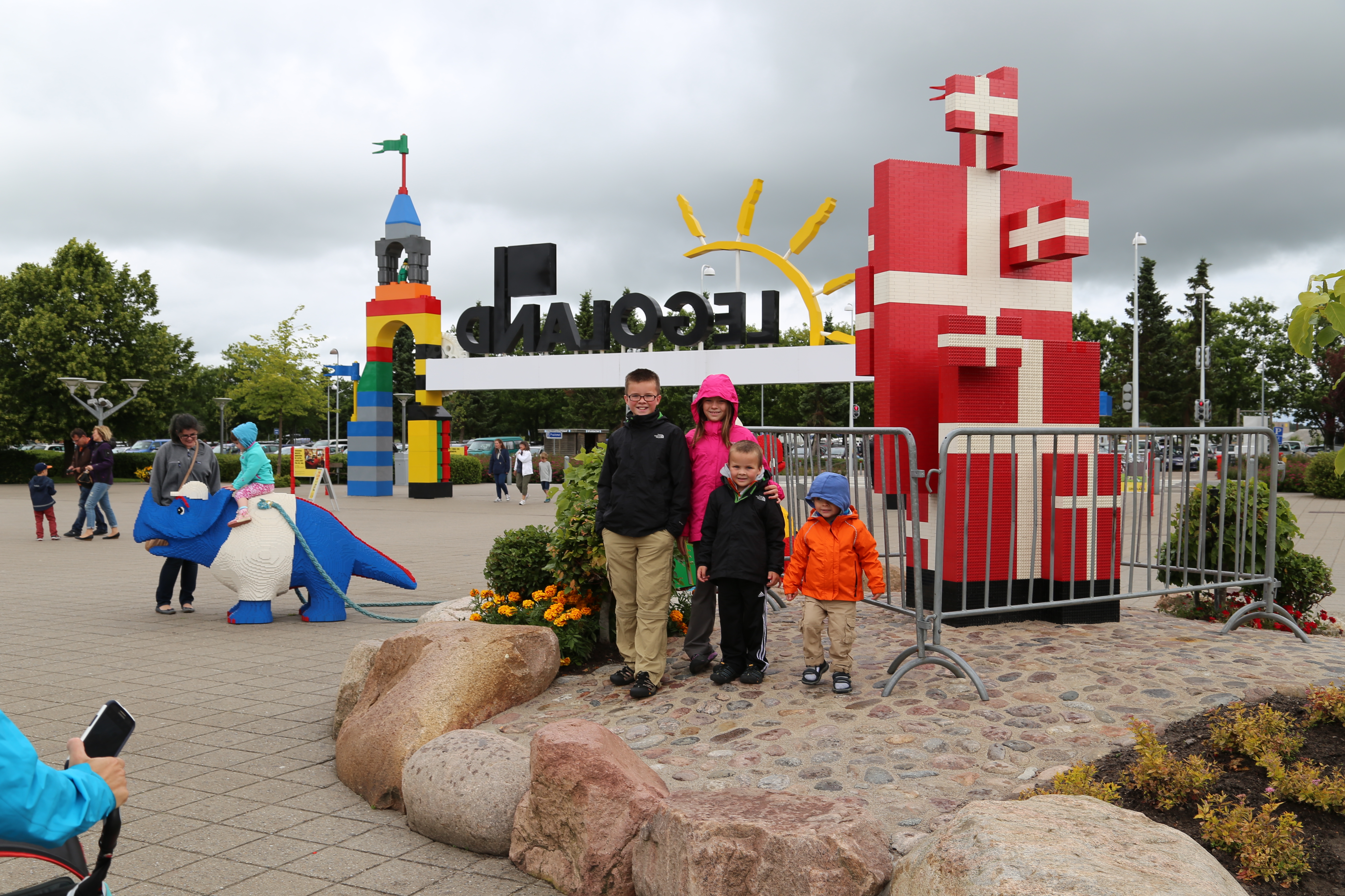 2014 Europe Trip Day 16 - Denmark (Danish Money, Langaa Camping Cabin, Legoland Billund Resort (World's First Legoland - 1968), Danish Hotdogs, Legoland Drivers License, Peeing on the Legotrain, Legoland Holiday Village Cabin and Playground)