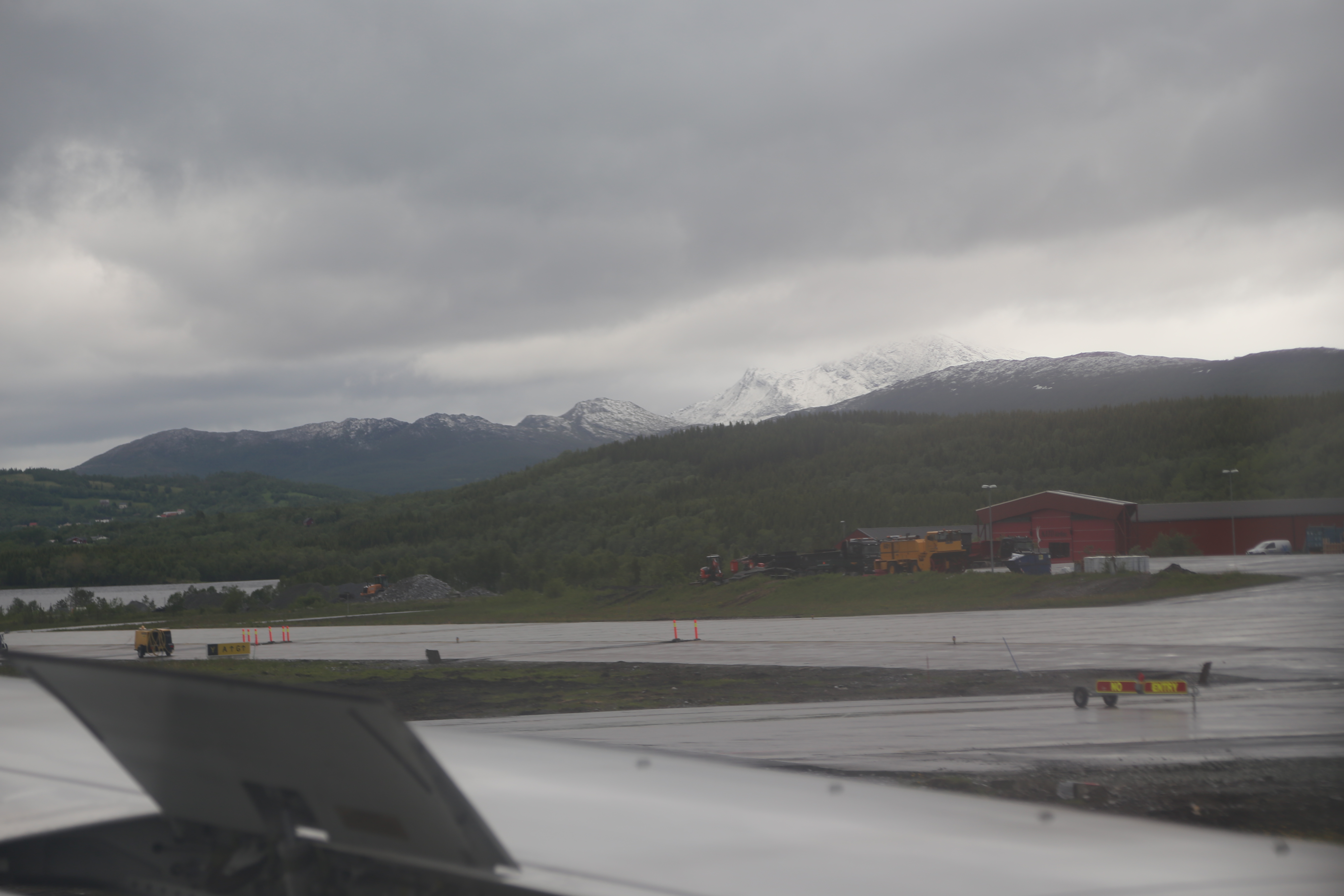 2014 Europe Trip Day 17 - Norway (Legoland Holiday Village, Billund Denmark Airport, Oslo Norway Airport, Harstad / Narvik Evenes Airport, Queen Sonja of Norway (Sonja Haraldsen) on our flight, Harstad Norway, Midnight Sun)