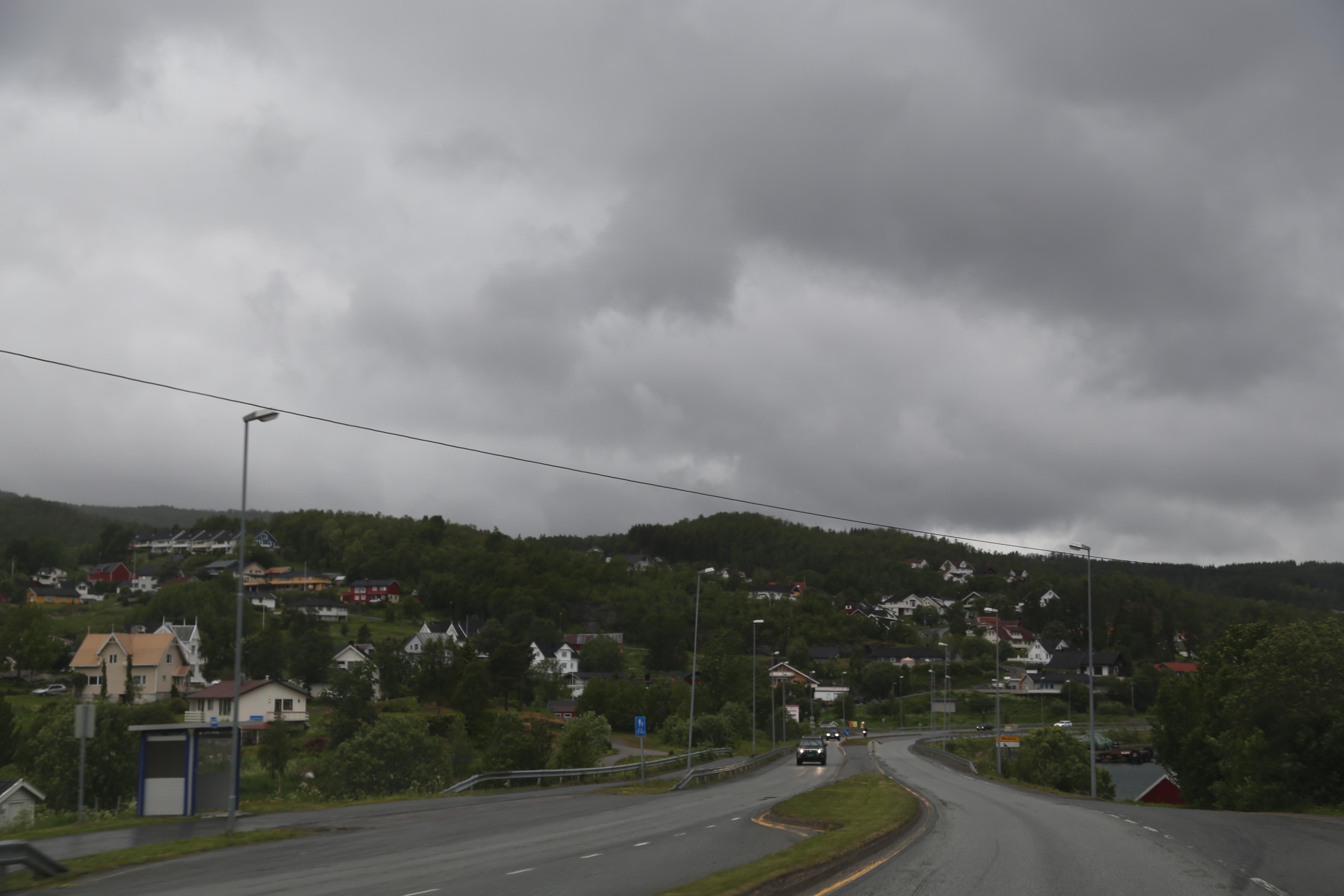 2014 Europe Trip Day 17 - Norway (Legoland Holiday Village, Billund Denmark Airport, Oslo Norway Airport, Harstad / Narvik Evenes Airport, Queen Sonja of Norway (Sonja Haraldsen) on our flight, Harstad Norway, Midnight Sun)