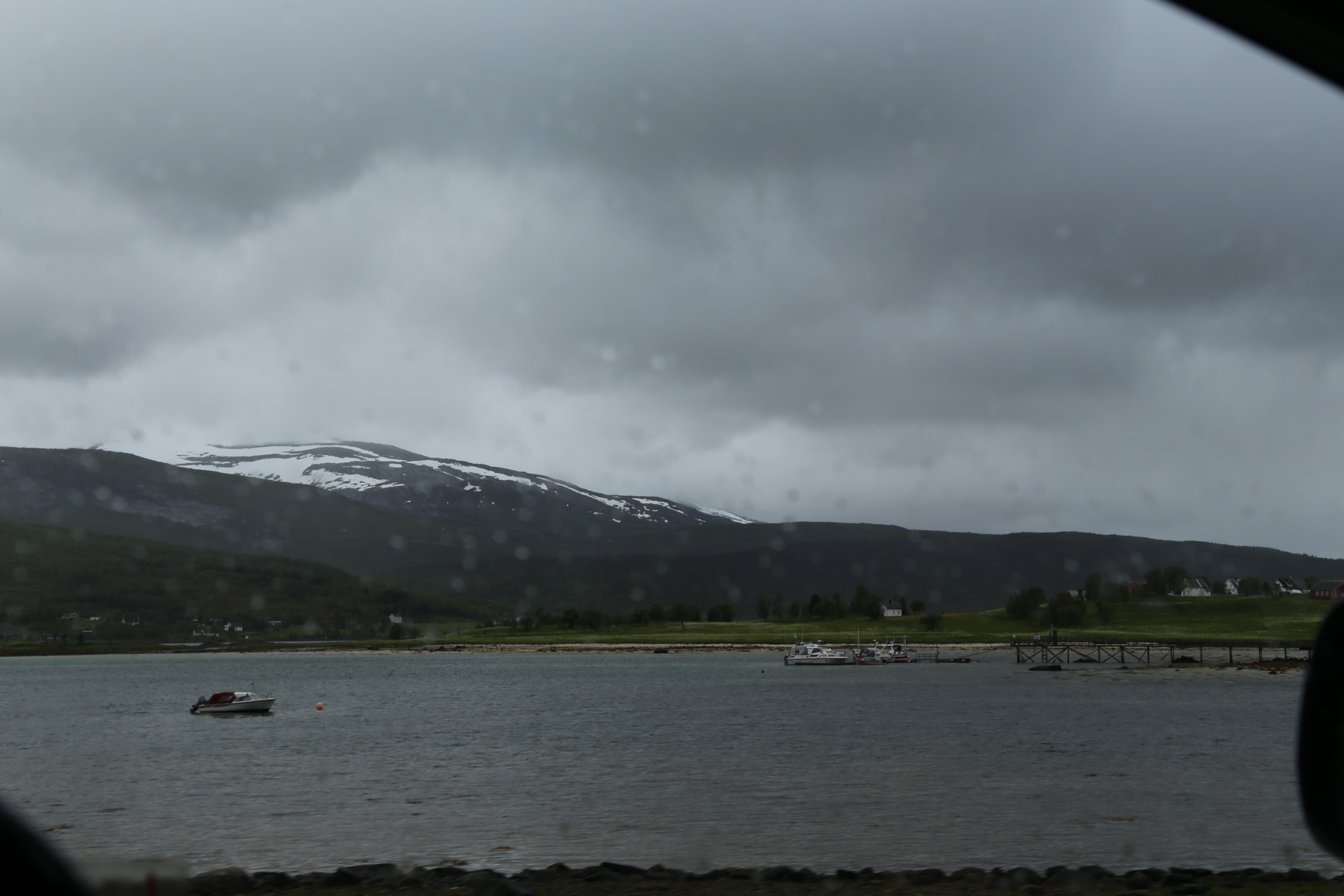 2014 Europe Trip Day 18 - Norway (Lofoten Islands: Sordal Tunnel (4 miles),  Sloverfjord Tunnel (2 miles), Chocolate Chip Rolls, Svolvaer, Lofoten Stockfish (Hanging Cod), Fishing Village Named Å, Snails, Fiskeburger (Fish Burger), Wild Reindeer) 