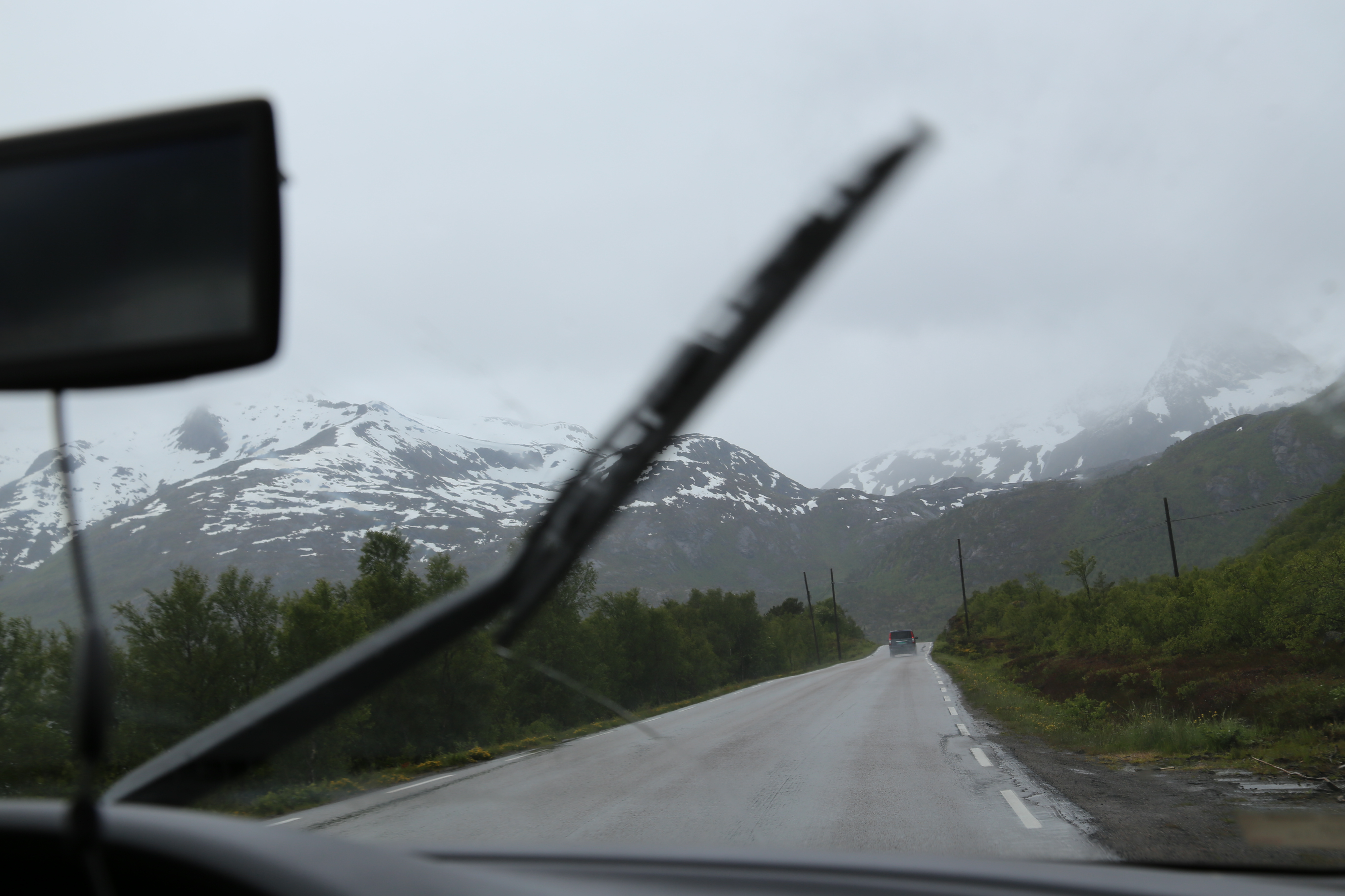 2014 Europe Trip Day 18 - Norway (Lofoten Islands: Sordal Tunnel (4 miles),  Sloverfjord Tunnel (2 miles), Chocolate Chip Rolls, Svolvaer, Lofoten Stockfish (Hanging Cod), Fishing Village Named Å, Snails, Fiskeburger (Fish Burger), Wild Reindeer) 