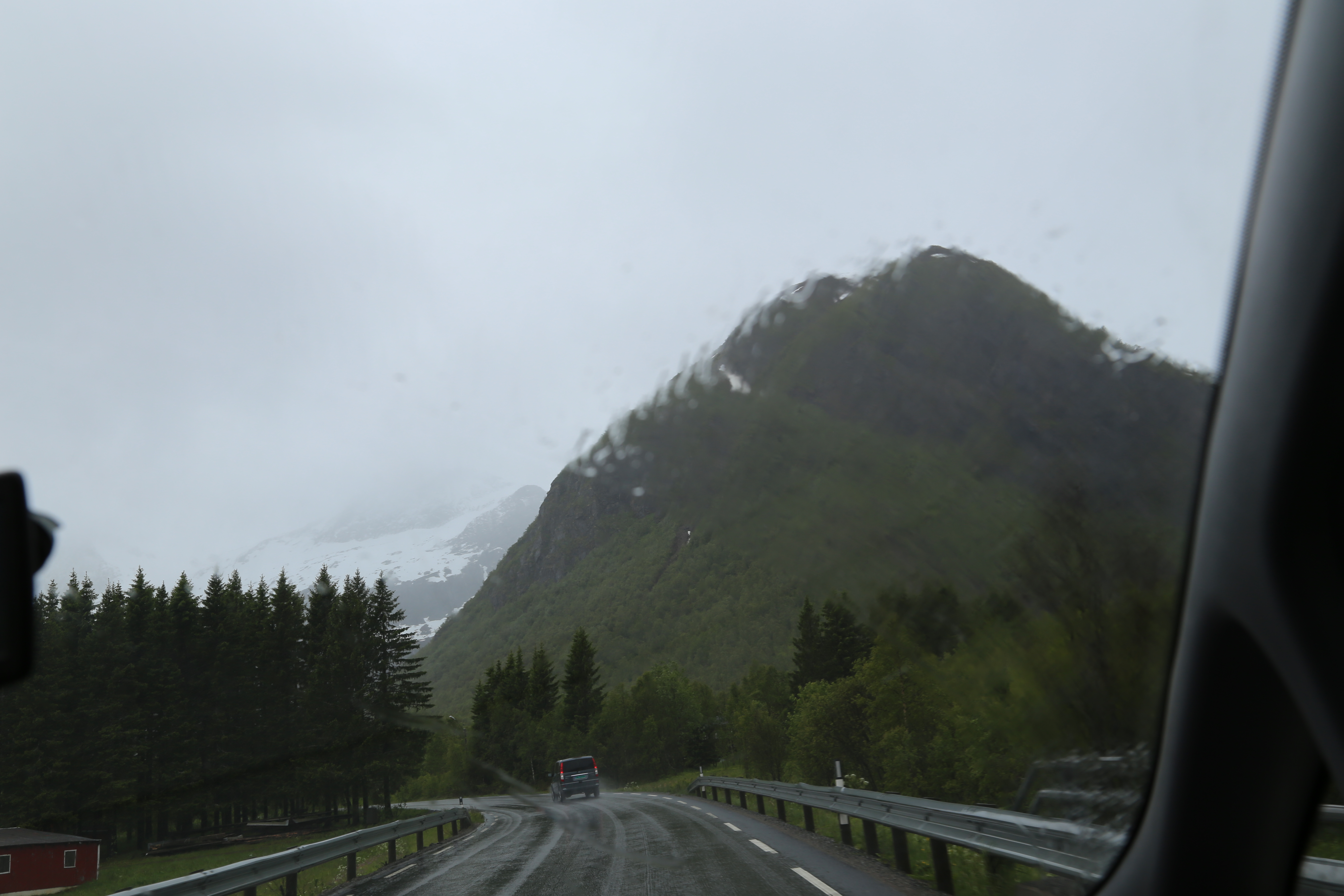 2014 Europe Trip Day 18 - Norway (Lofoten Islands: Sordal Tunnel (4 miles),  Sloverfjord Tunnel (2 miles), Chocolate Chip Rolls, Svolvaer, Lofoten Stockfish (Hanging Cod), Fishing Village Named Å, Snails, Fiskeburger (Fish Burger), Wild Reindeer) 