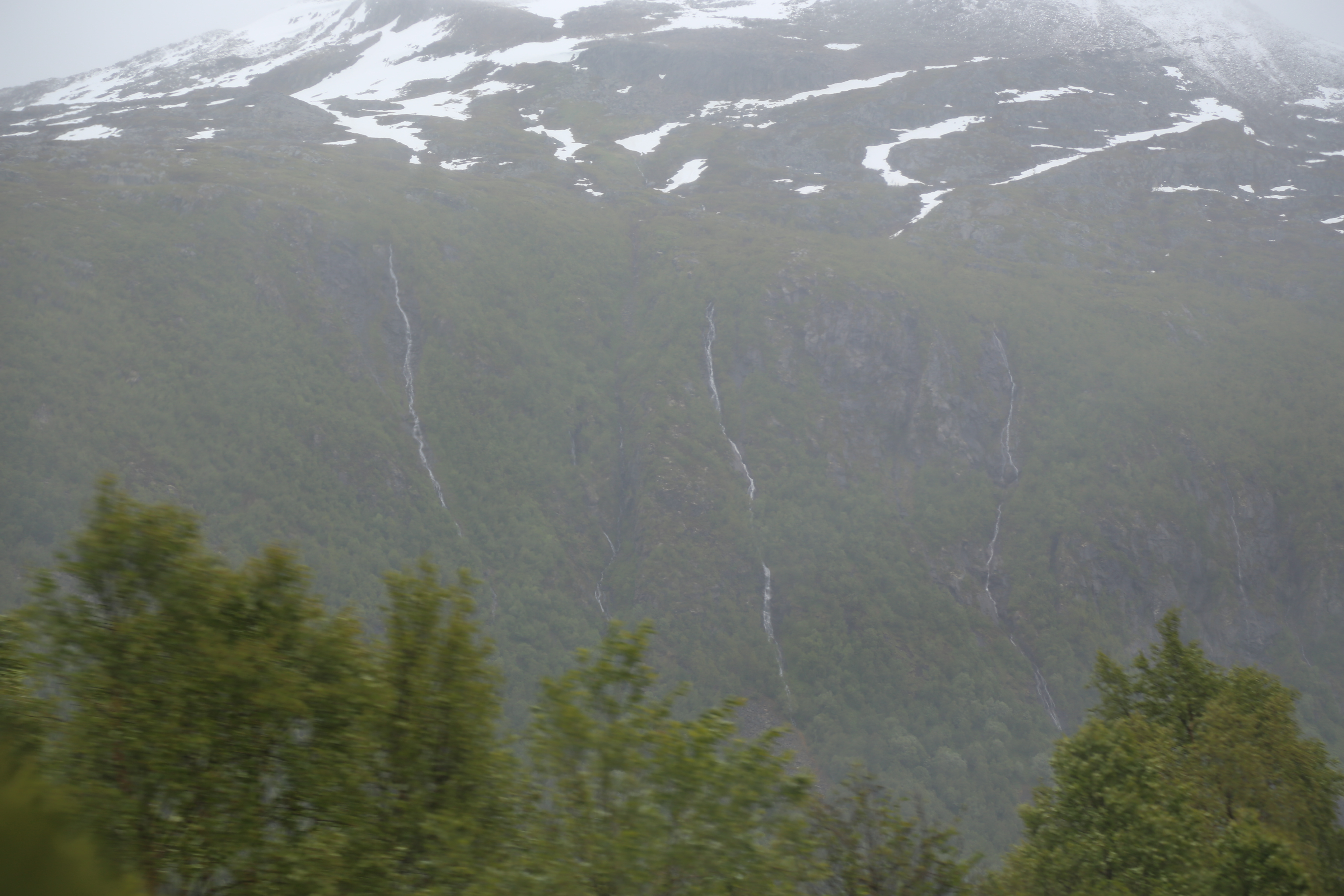 2014 Europe Trip Day 18 - Norway (Lofoten Islands: Sordal Tunnel (4 miles),  Sloverfjord Tunnel (2 miles), Chocolate Chip Rolls, Svolvaer, Lofoten Stockfish (Hanging Cod), Fishing Village Named Å, Snails, Fiskeburger (Fish Burger), Wild Reindeer) 