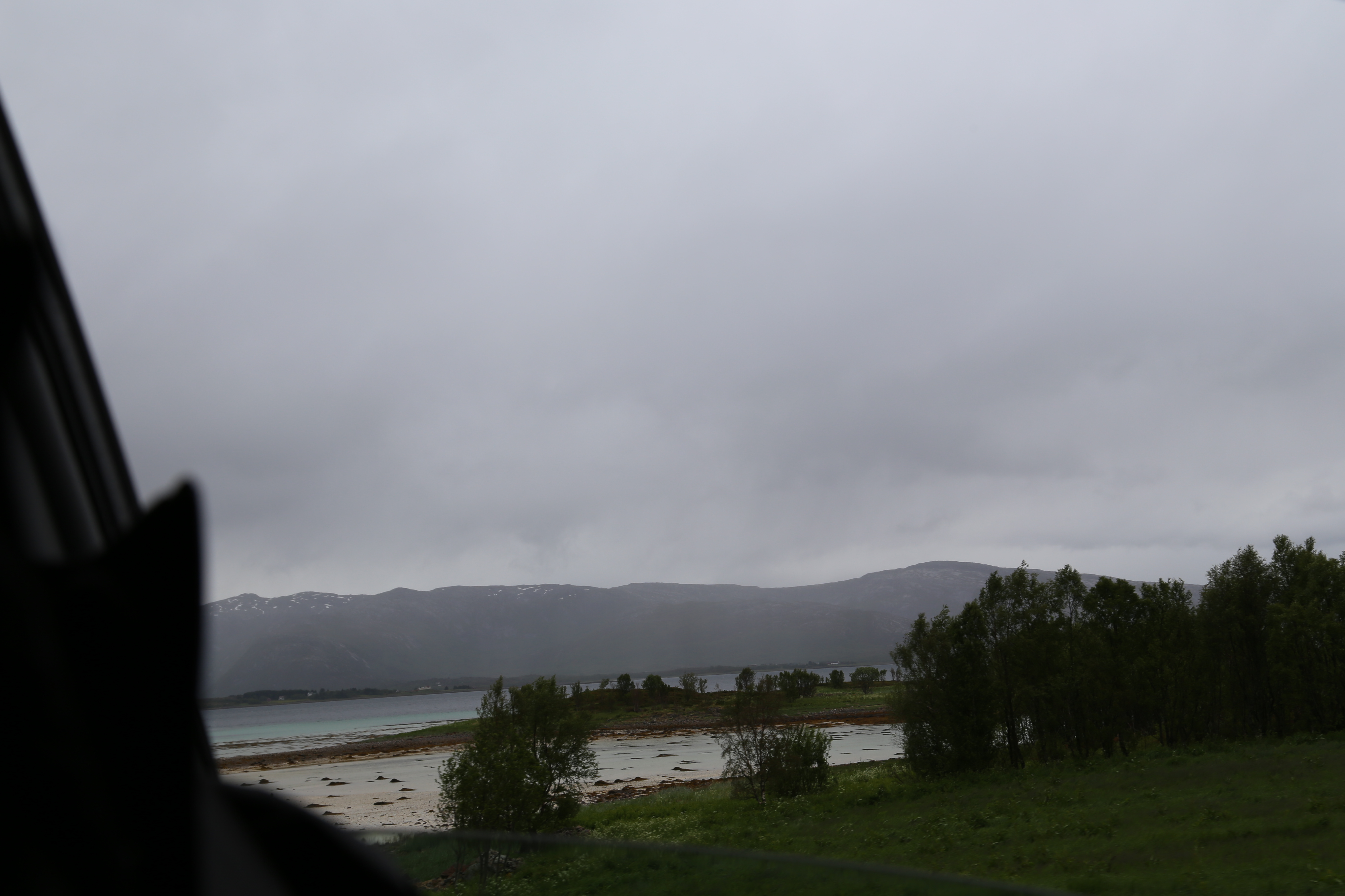 2014 Europe Trip Day 18 - Norway (Lofoten Islands: Sordal Tunnel (4 miles),  Sloverfjord Tunnel (2 miles), Chocolate Chip Rolls, Svolvaer, Lofoten Stockfish (Hanging Cod), Fishing Village Named Å, Snails, Fiskeburger (Fish Burger), Wild Reindeer) 