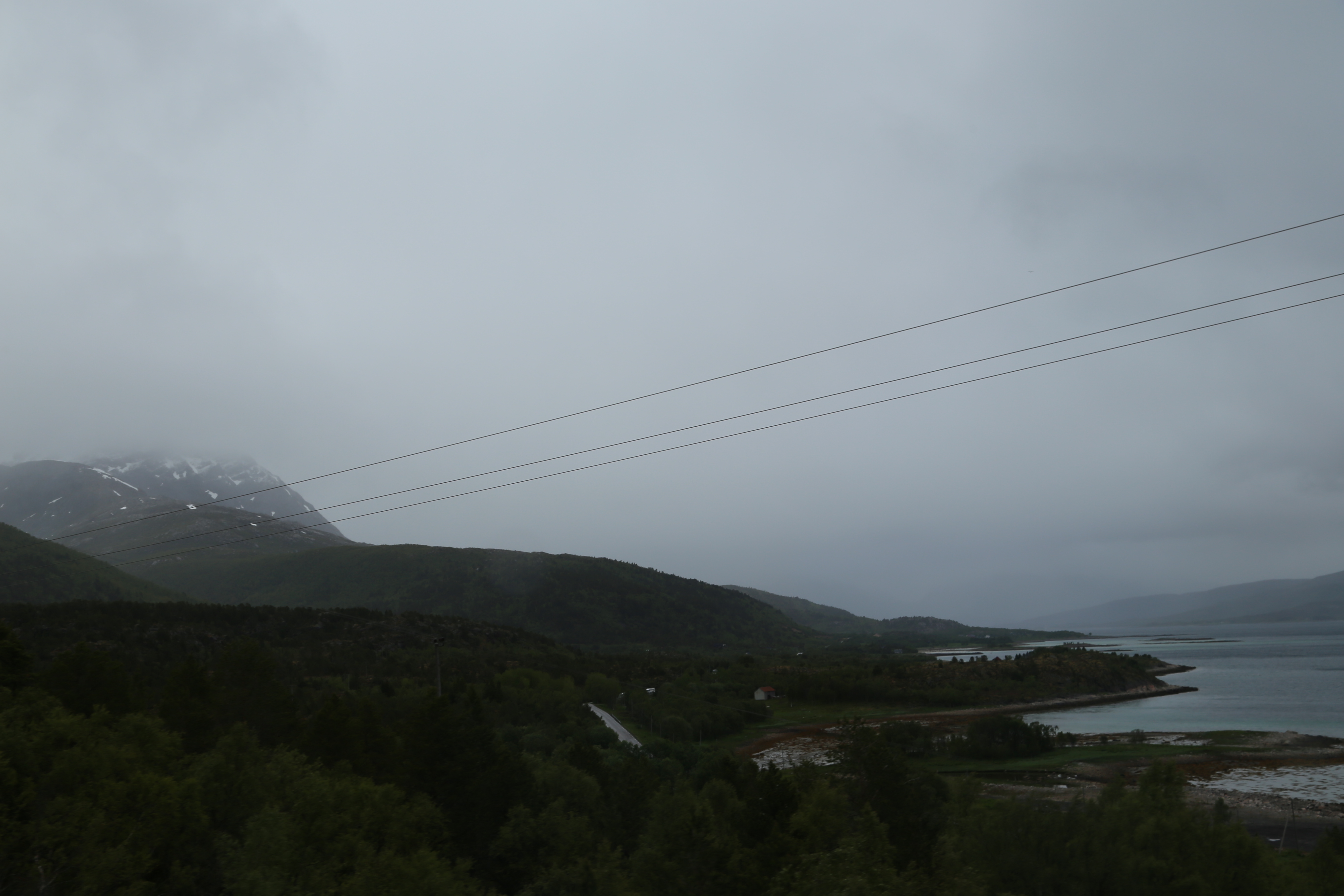 2014 Europe Trip Day 18 - Norway (Lofoten Islands: Sordal Tunnel (4 miles),  Sloverfjord Tunnel (2 miles), Chocolate Chip Rolls, Svolvaer, Lofoten Stockfish (Hanging Cod), Fishing Village Named Å, Snails, Fiskeburger (Fish Burger), Wild Reindeer) 