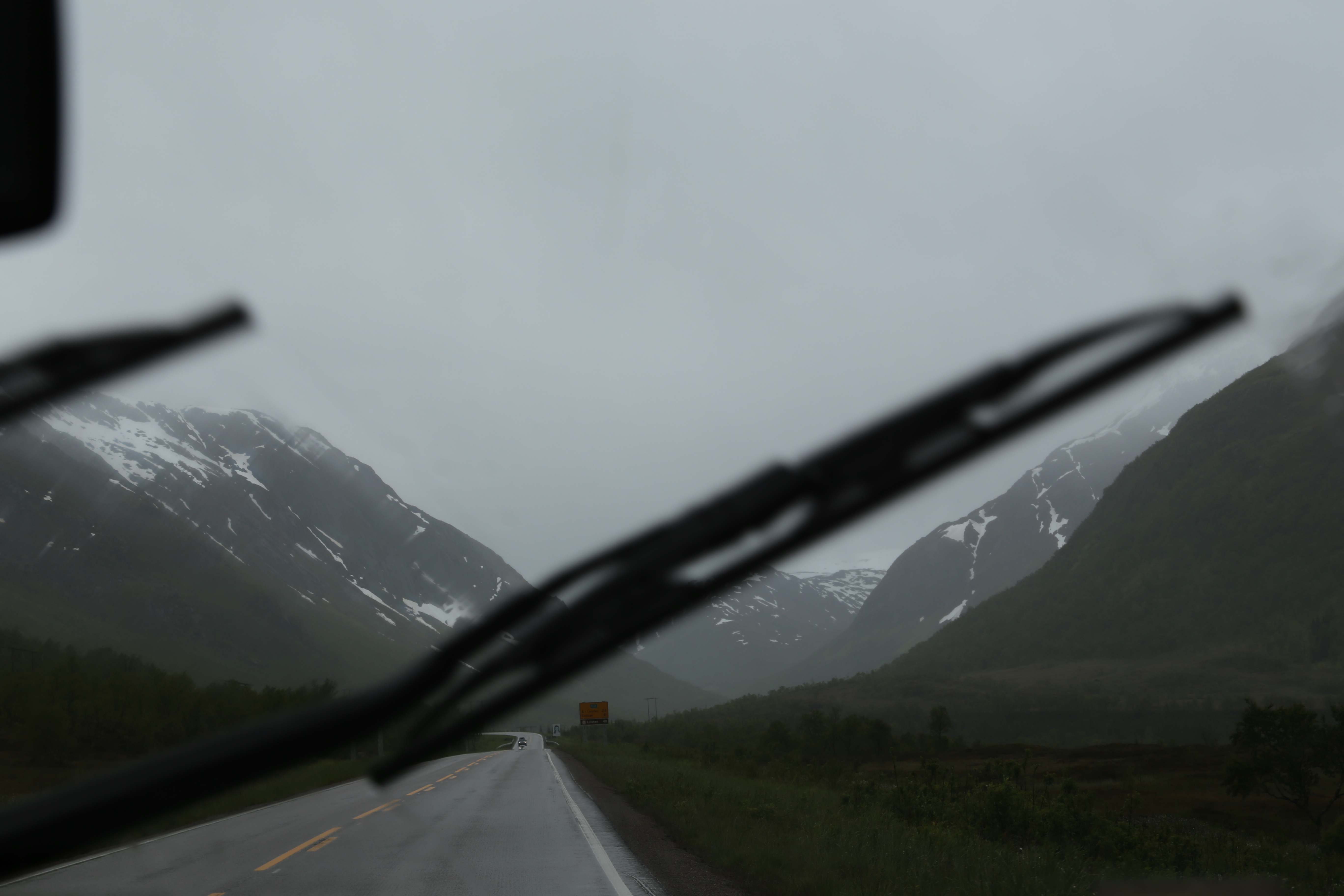 2014 Europe Trip Day 18 - Norway (Lofoten Islands: Sordal Tunnel (4 miles),  Sloverfjord Tunnel (2 miles), Chocolate Chip Rolls, Svolvaer, Lofoten Stockfish (Hanging Cod), Fishing Village Named Å, Snails, Fiskeburger (Fish Burger), Wild Reindeer) 