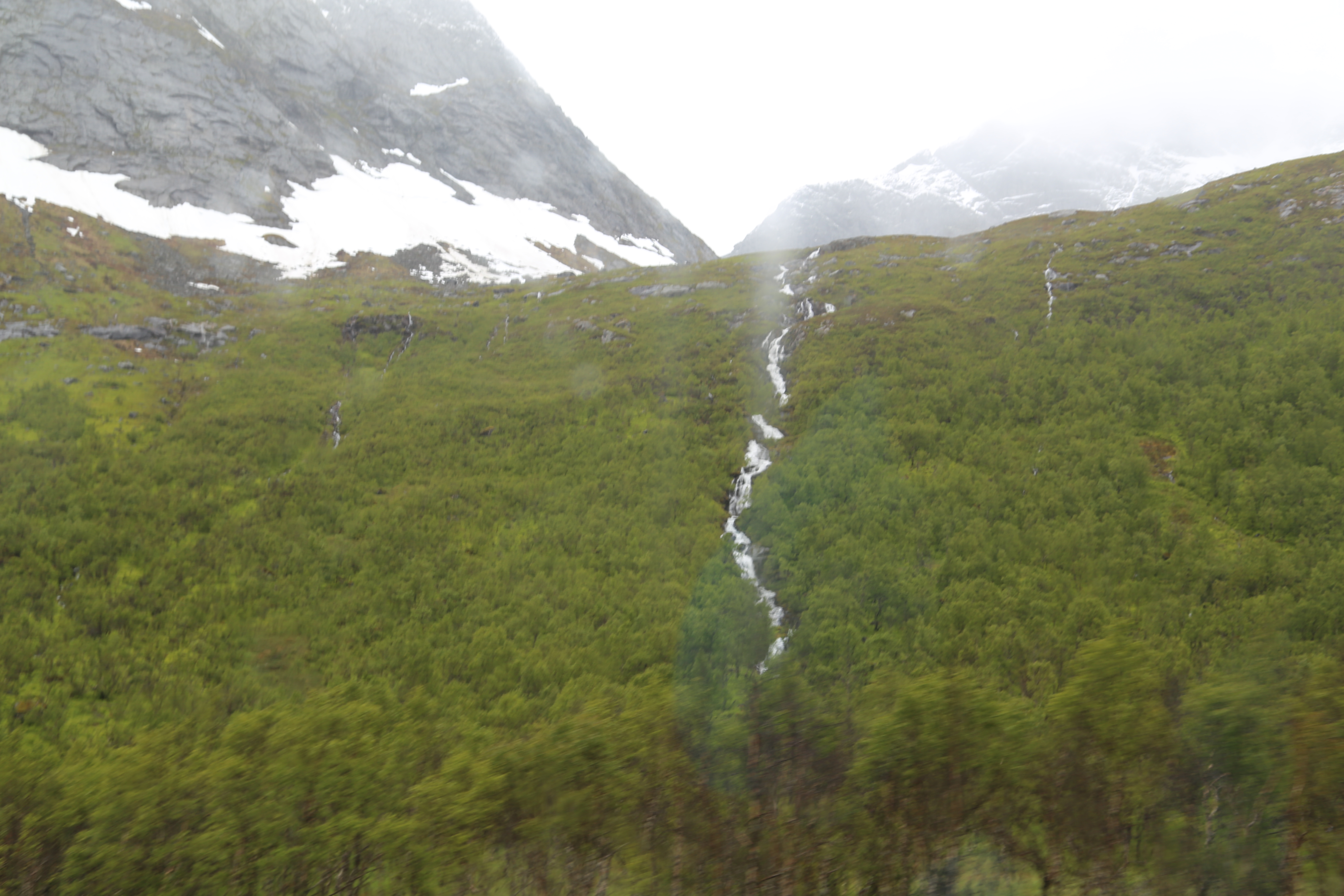 2014 Europe Trip Day 18 - Norway (Lofoten Islands: Sordal Tunnel (4 miles),  Sloverfjord Tunnel (2 miles), Chocolate Chip Rolls, Svolvaer, Lofoten Stockfish (Hanging Cod), Fishing Village Named Å, Snails, Fiskeburger (Fish Burger), Wild Reindeer) 