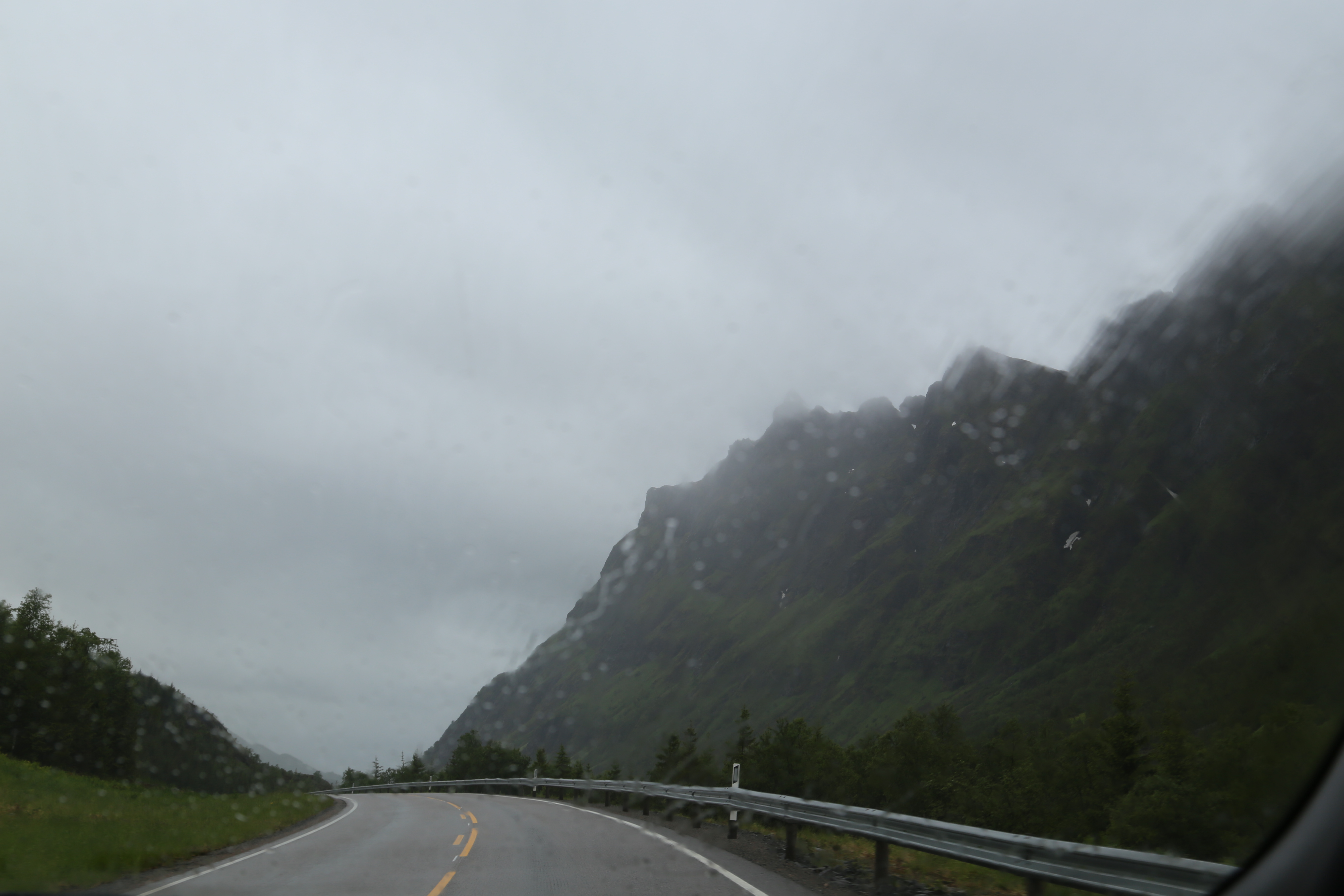 2014 Europe Trip Day 18 - Norway (Lofoten Islands: Sordal Tunnel (4 miles),  Sloverfjord Tunnel (2 miles), Chocolate Chip Rolls, Svolvaer, Lofoten Stockfish (Hanging Cod), Fishing Village Named Å, Snails, Fiskeburger (Fish Burger), Wild Reindeer) 