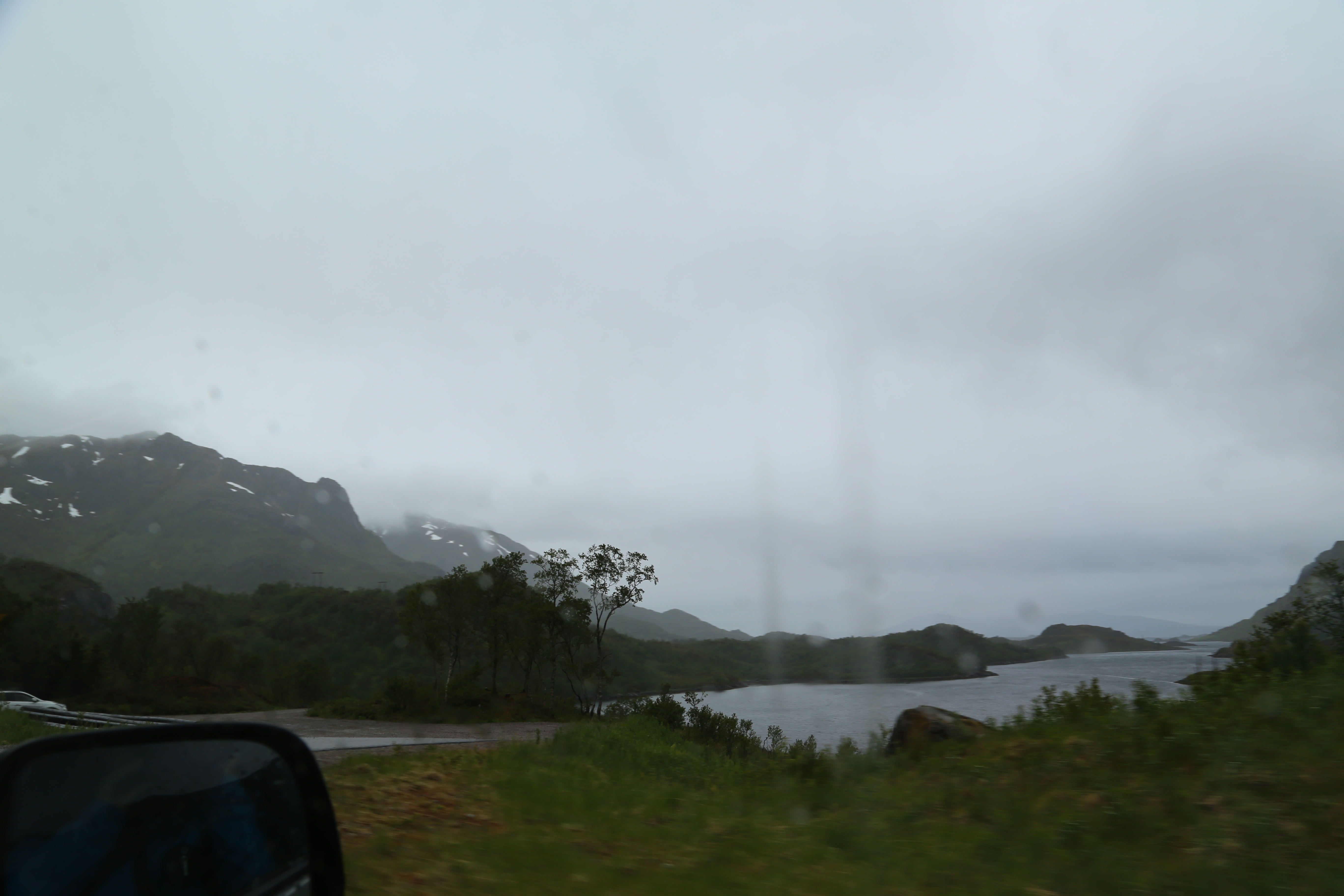 2014 Europe Trip Day 18 - Norway (Lofoten Islands: Sordal Tunnel (4 miles),  Sloverfjord Tunnel (2 miles), Chocolate Chip Rolls, Svolvaer, Lofoten Stockfish (Hanging Cod), Fishing Village Named Å, Snails, Fiskeburger (Fish Burger), Wild Reindeer) 