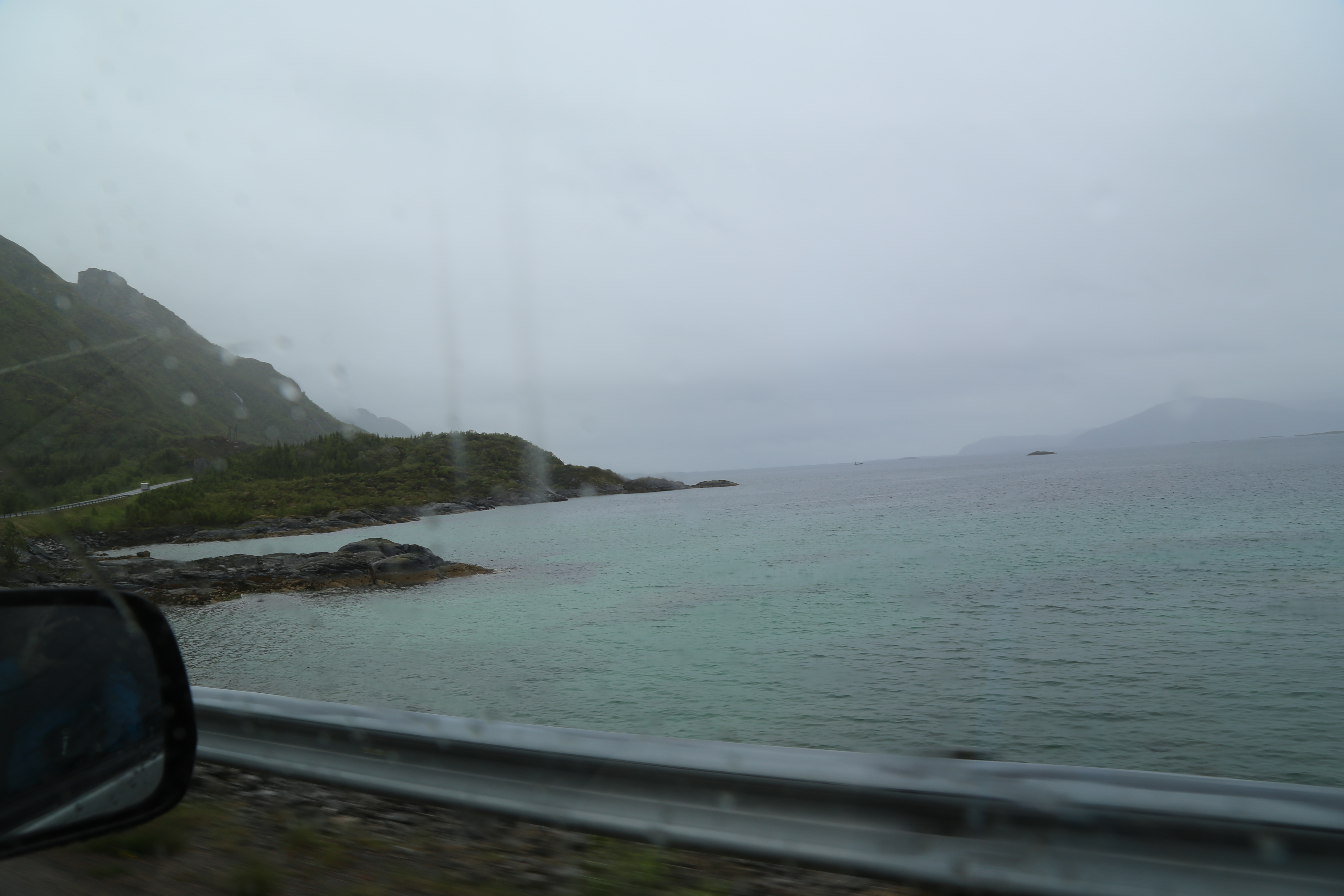 2014 Europe Trip Day 18 - Norway (Lofoten Islands: Sordal Tunnel (4 miles),  Sloverfjord Tunnel (2 miles), Chocolate Chip Rolls, Svolvaer, Lofoten Stockfish (Hanging Cod), Fishing Village Named Å, Snails, Fiskeburger (Fish Burger), Wild Reindeer) 