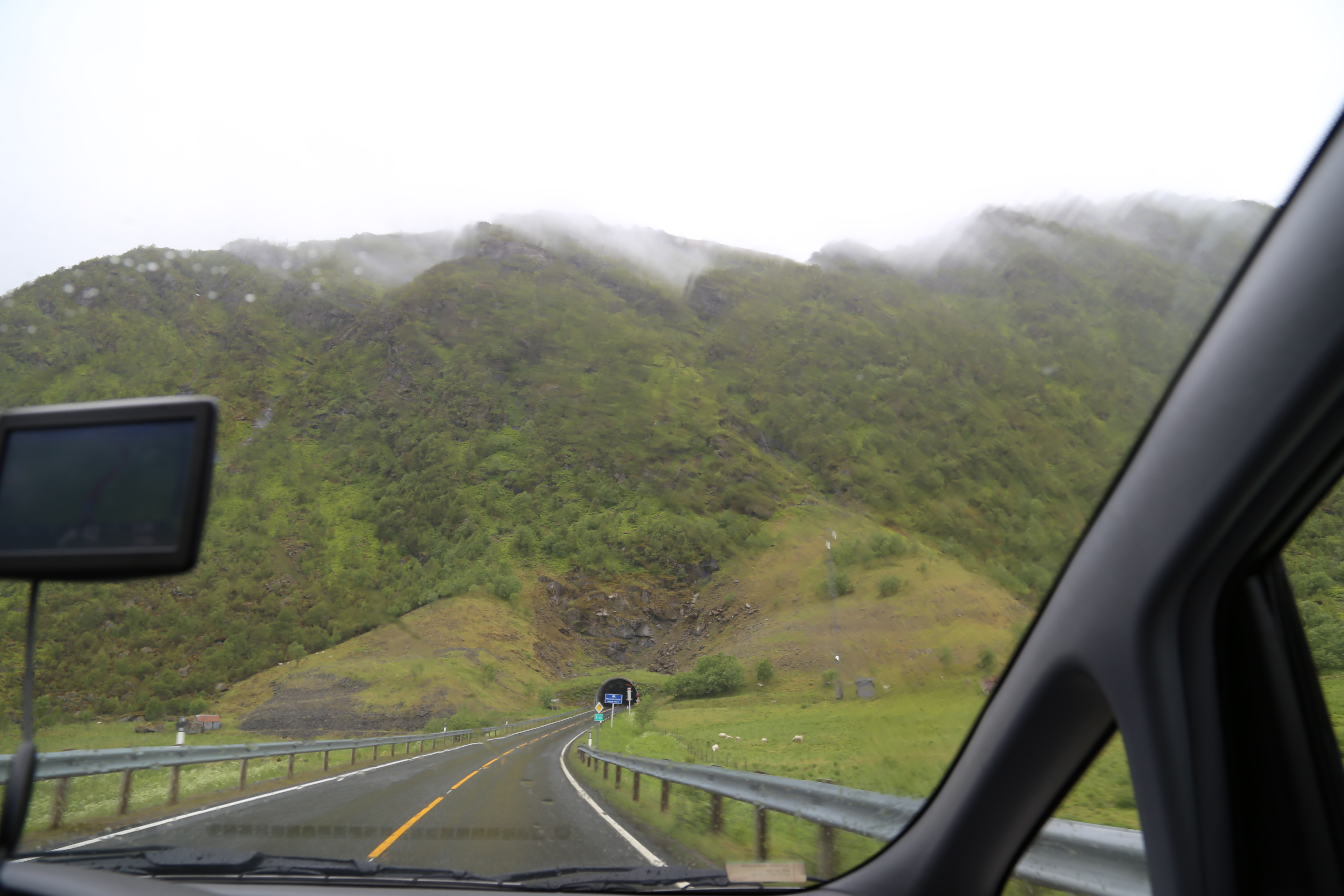 2014 Europe Trip Day 18 - Norway (Lofoten Islands: Sordal Tunnel (4 miles),  Sloverfjord Tunnel (2 miles), Chocolate Chip Rolls, Svolvaer, Lofoten Stockfish (Hanging Cod), Fishing Village Named Å, Snails, Fiskeburger (Fish Burger), Wild Reindeer) 