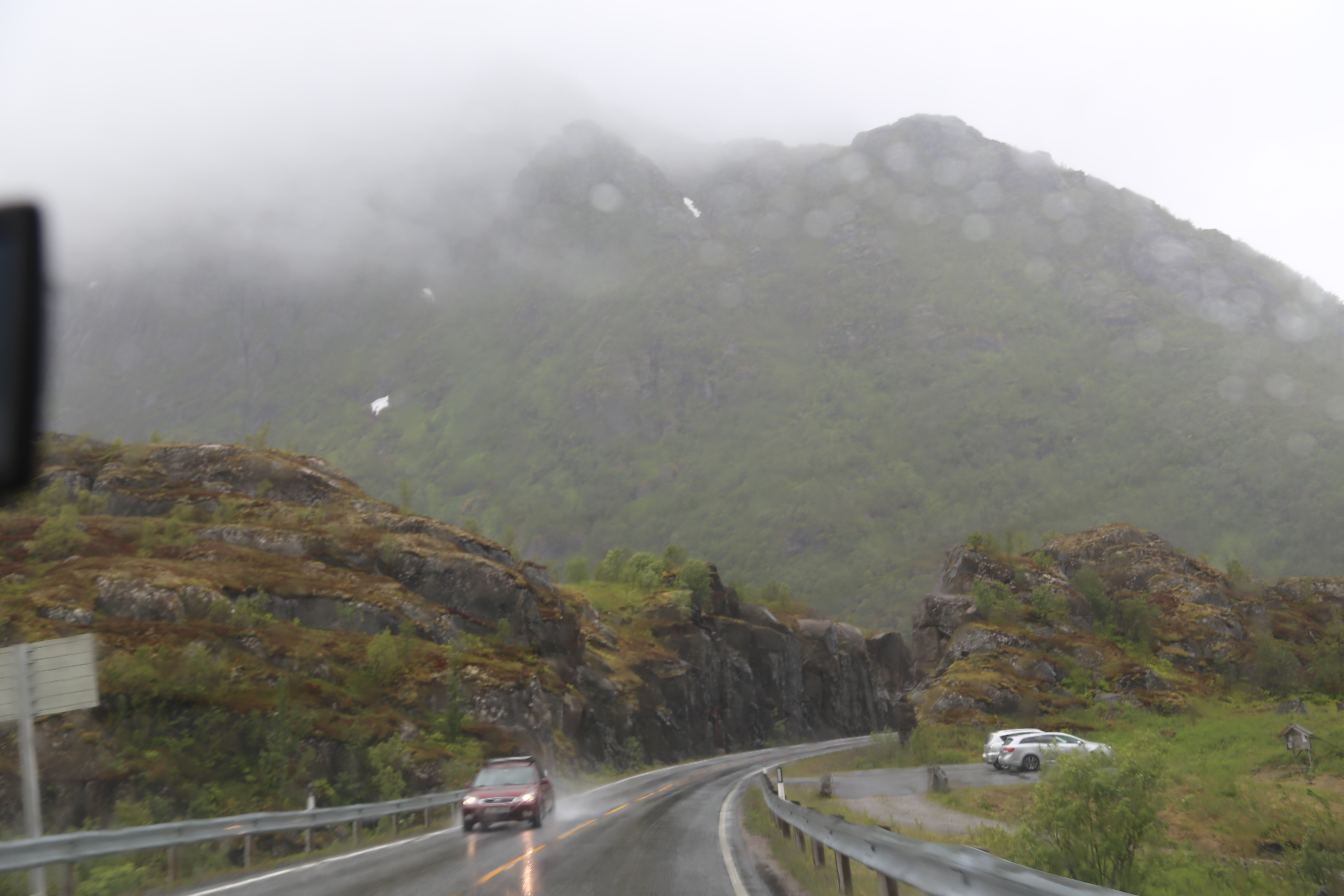 2014 Europe Trip Day 18 - Norway (Lofoten Islands: Sordal Tunnel (4 miles),  Sloverfjord Tunnel (2 miles), Chocolate Chip Rolls, Svolvaer, Lofoten Stockfish (Hanging Cod), Fishing Village Named Å, Snails, Fiskeburger (Fish Burger), Wild Reindeer) 