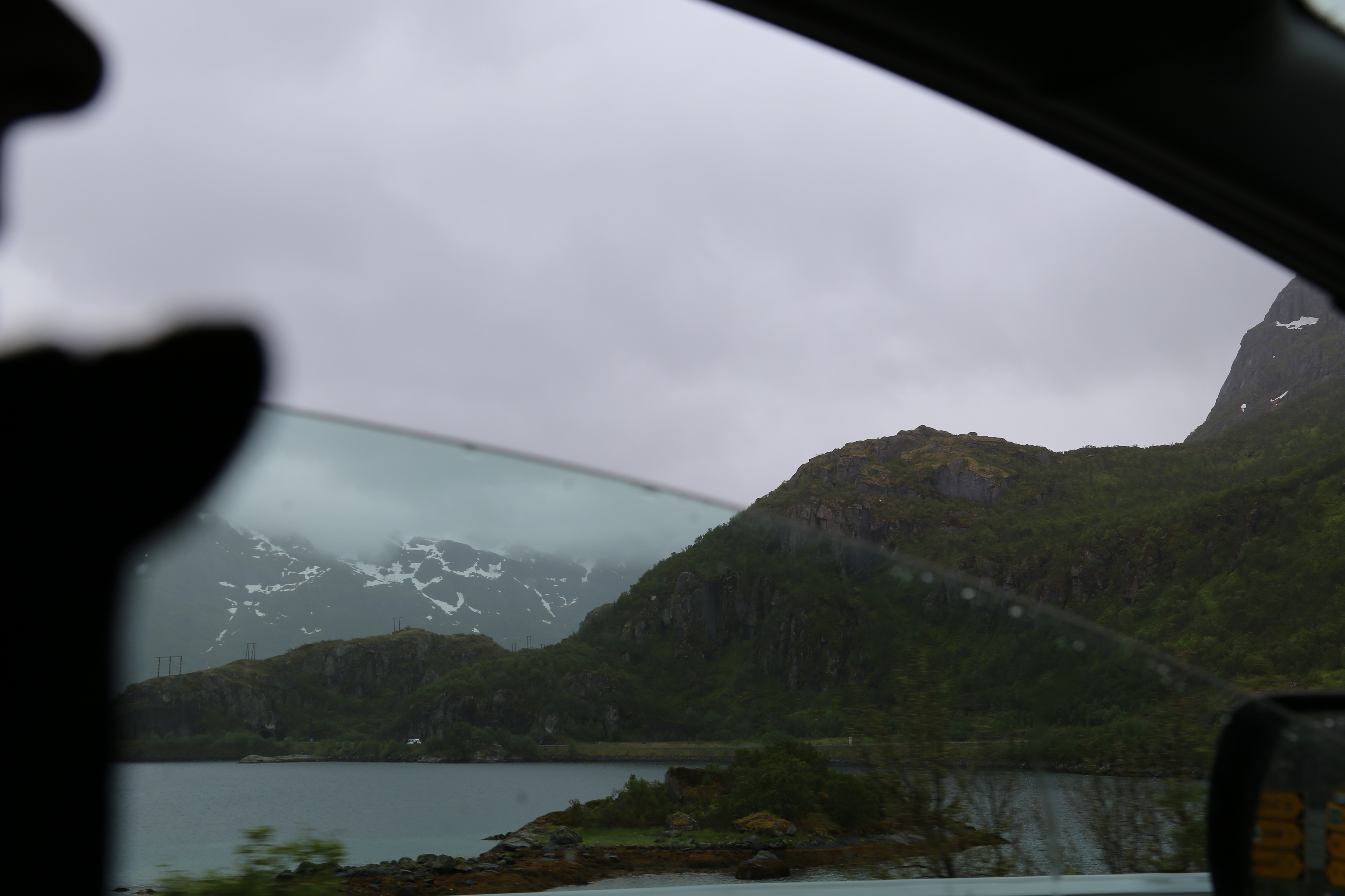 2014 Europe Trip Day 18 - Norway (Lofoten Islands: Sordal Tunnel (4 miles),  Sloverfjord Tunnel (2 miles), Chocolate Chip Rolls, Svolvaer, Lofoten Stockfish (Hanging Cod), Fishing Village Named Å, Snails, Fiskeburger (Fish Burger), Wild Reindeer) 