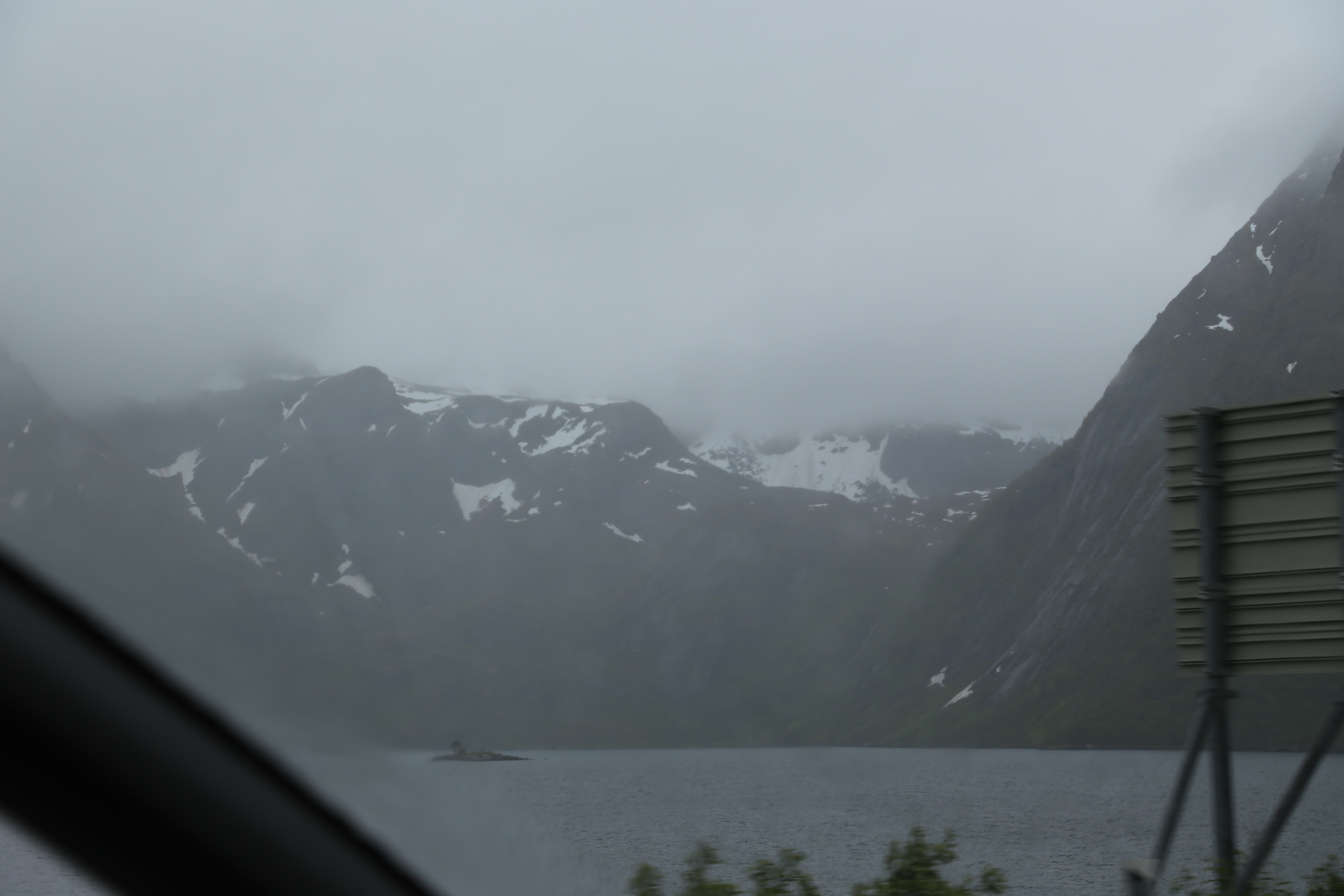 2014 Europe Trip Day 18 - Norway (Lofoten Islands: Sordal Tunnel (4 miles),  Sloverfjord Tunnel (2 miles), Chocolate Chip Rolls, Svolvaer, Lofoten Stockfish (Hanging Cod), Fishing Village Named Å, Snails, Fiskeburger (Fish Burger), Wild Reindeer) 