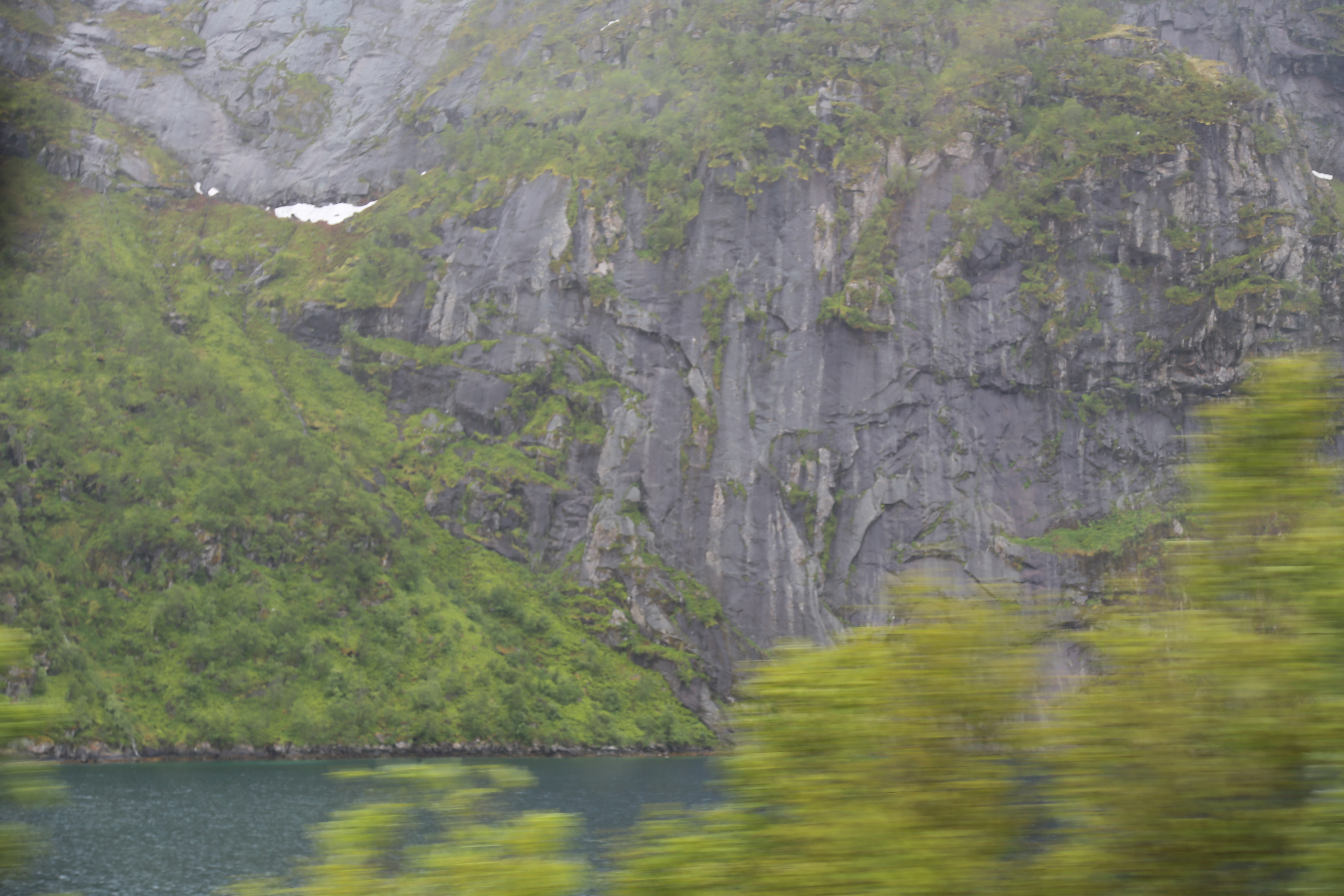 2014 Europe Trip Day 18 - Norway (Lofoten Islands: Sordal Tunnel (4 miles),  Sloverfjord Tunnel (2 miles), Chocolate Chip Rolls, Svolvaer, Lofoten Stockfish (Hanging Cod), Fishing Village Named Å, Snails, Fiskeburger (Fish Burger), Wild Reindeer) 